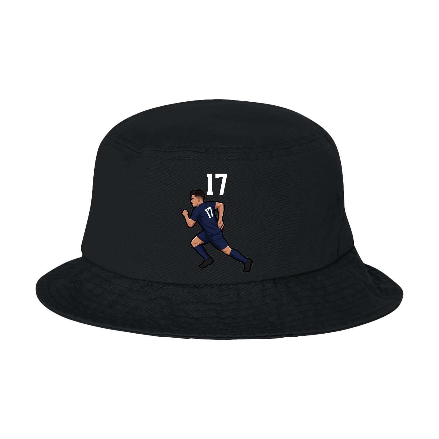 Bucket Cap — Number Top in Black