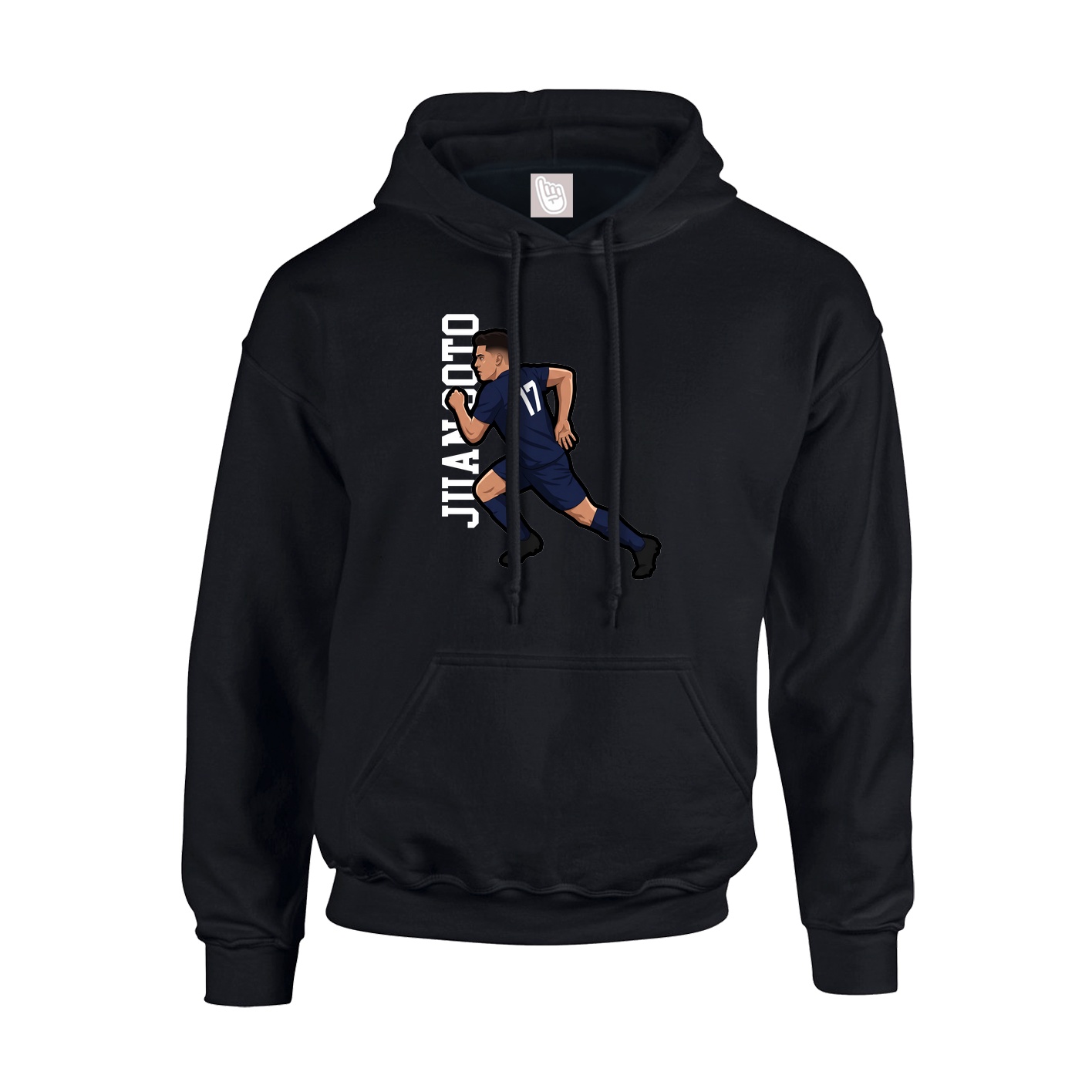 Youth Hoodie — Name Vertical in Black