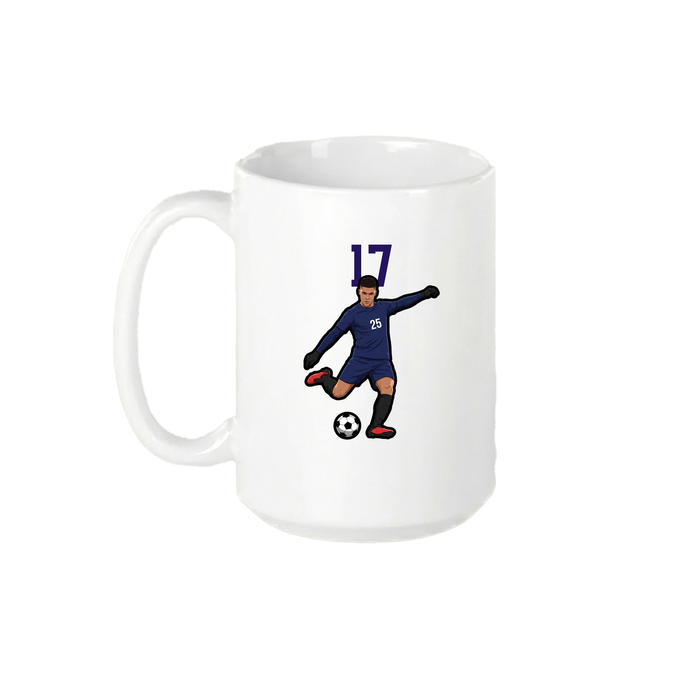 15oz Coffee Mug — Number Top in White