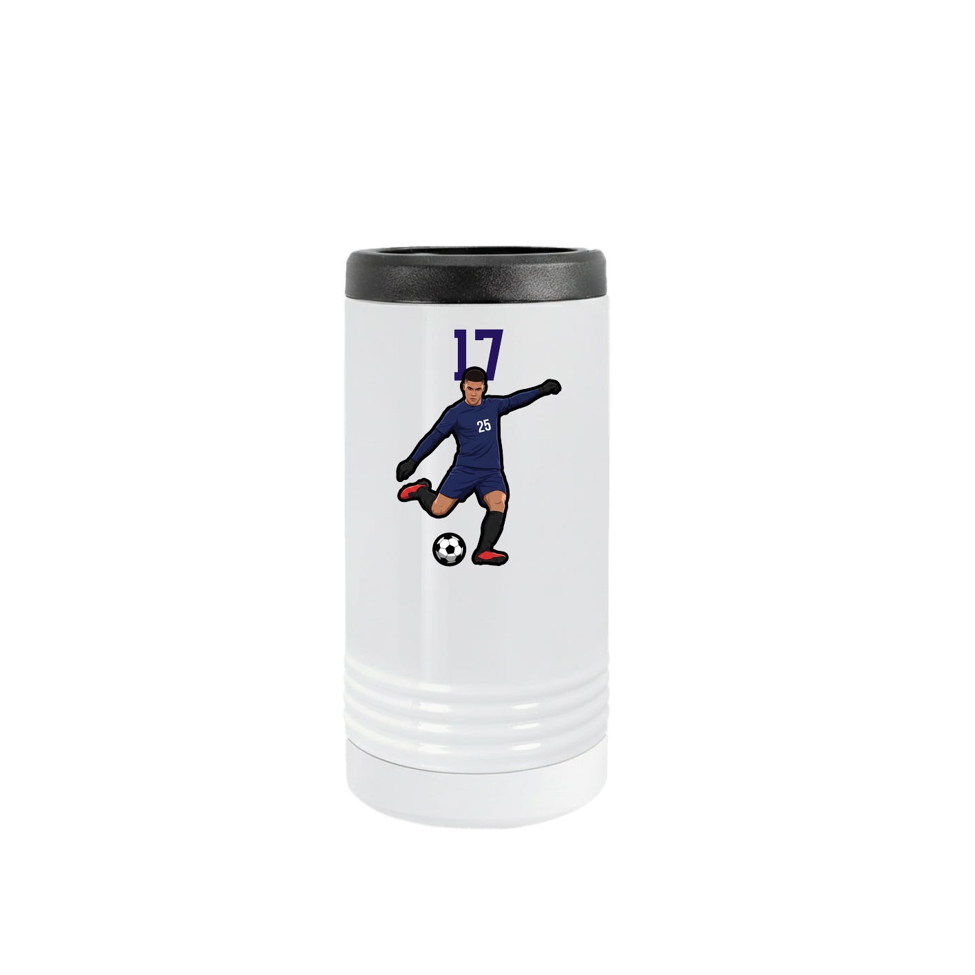 Slim Beverage Holder — Number Top in White