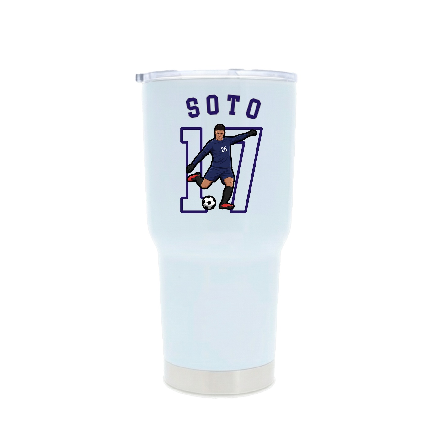 30oz Stainless Steel Tumbler — Shirsey Arch in White