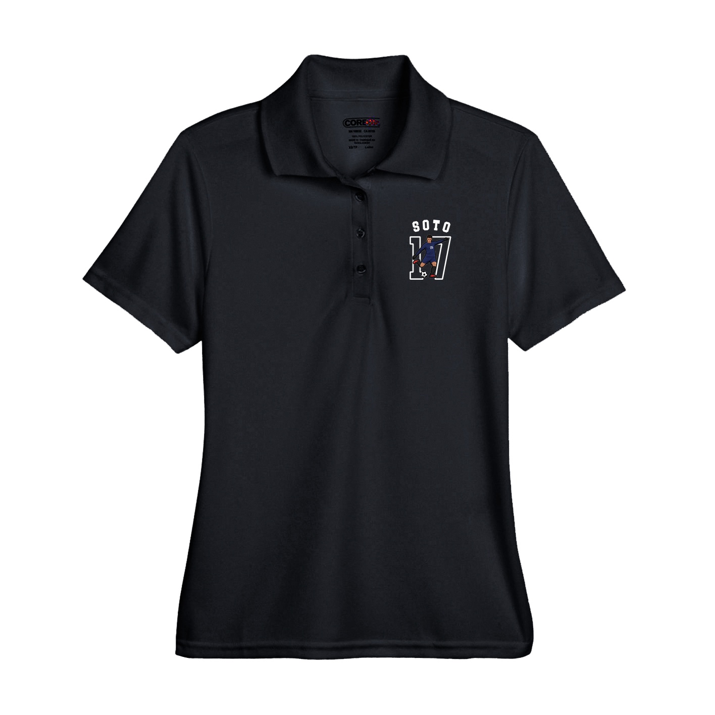 Performance Polo — Shirsey Arch in Black