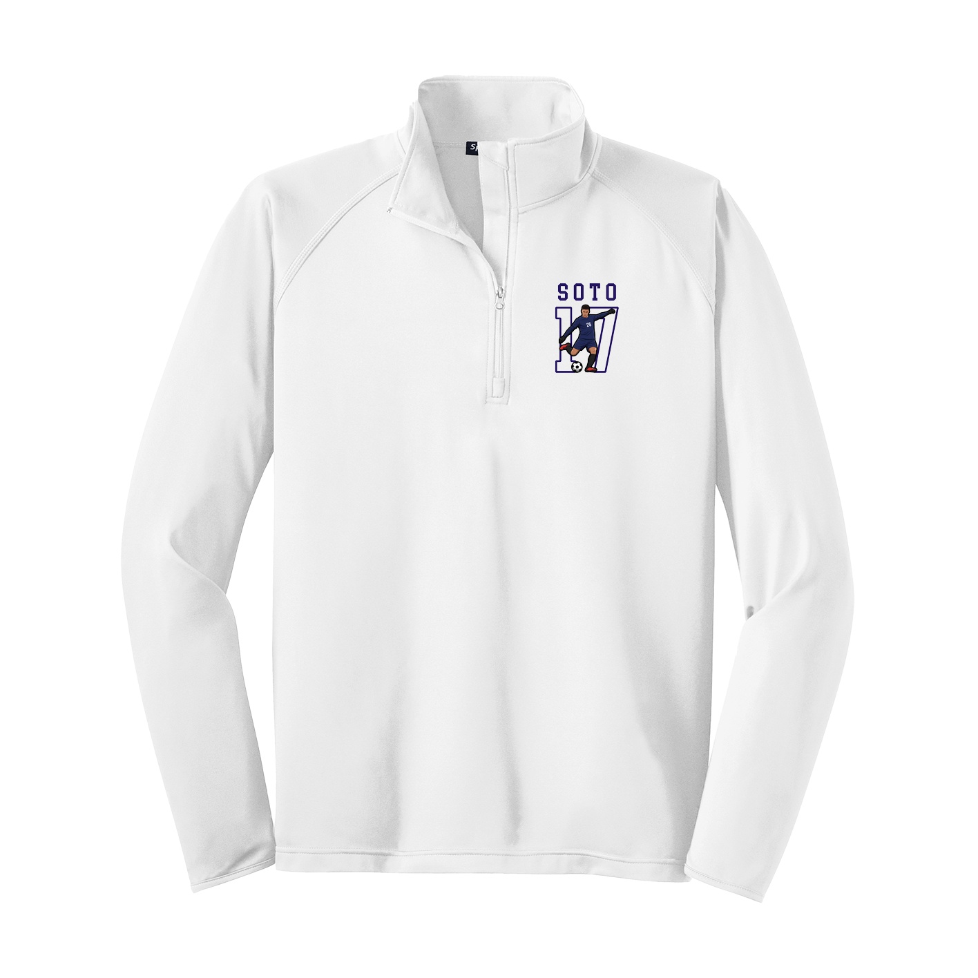 Q-Zip Pullover — Shirsey in White