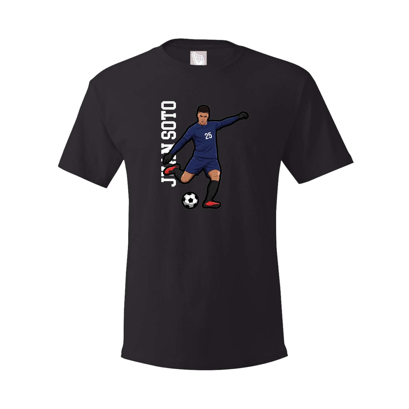 Tee — Name Vertical in Black