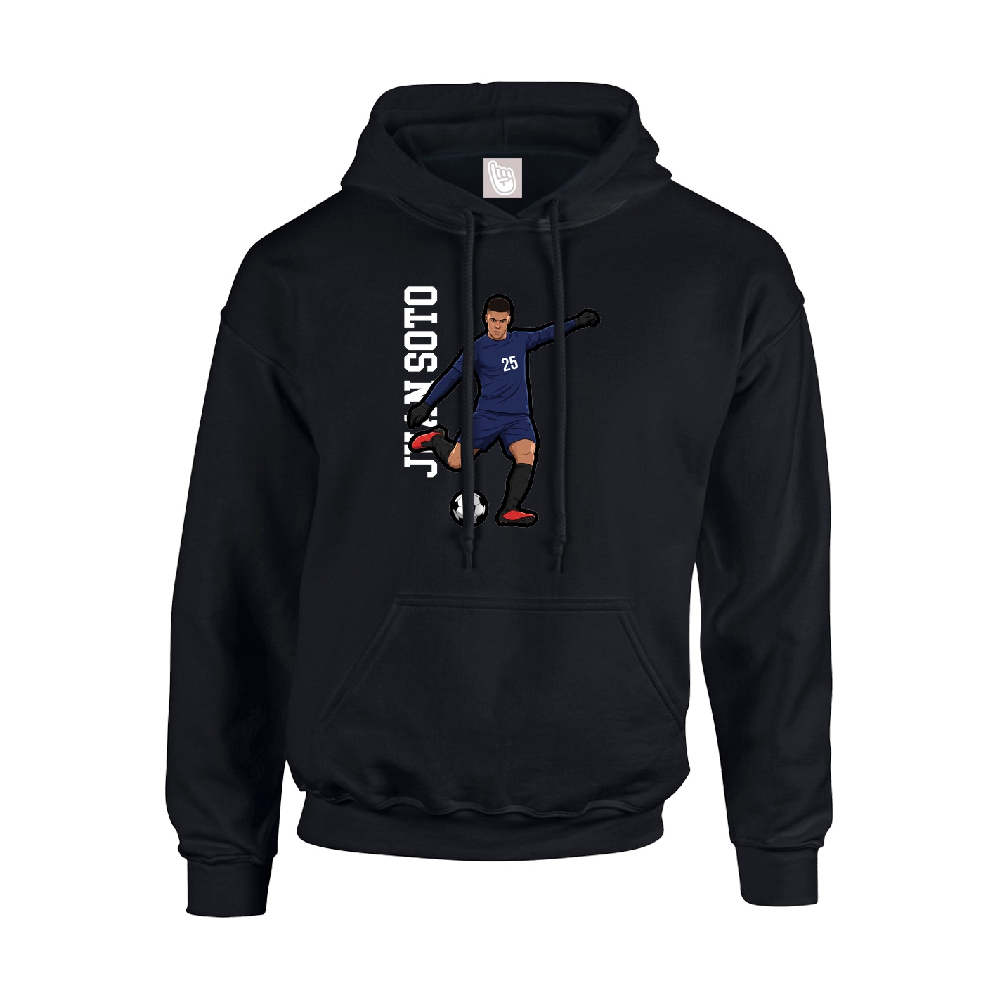 Youth Hoodie — Name Vertical in Black