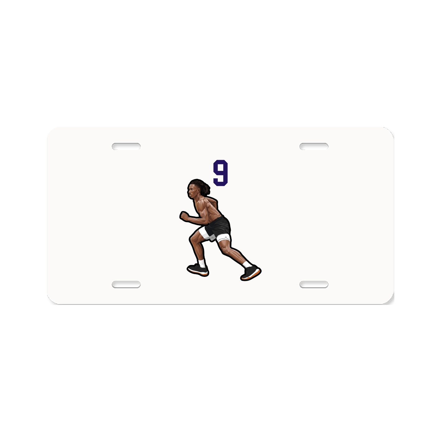 License Plate — Number Top in Classic