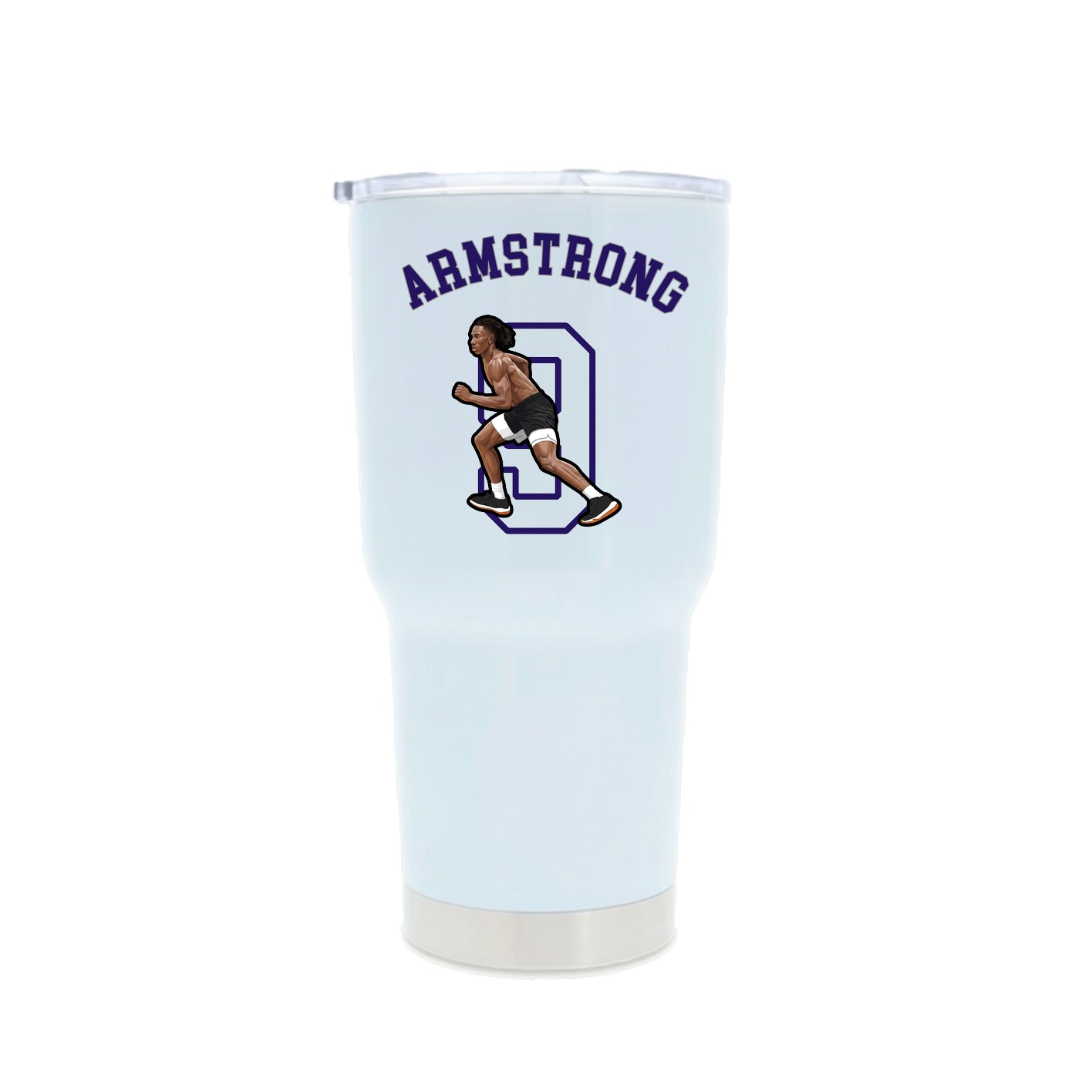 30oz Stainless Steel Tumbler — Shirsey Arch in White
