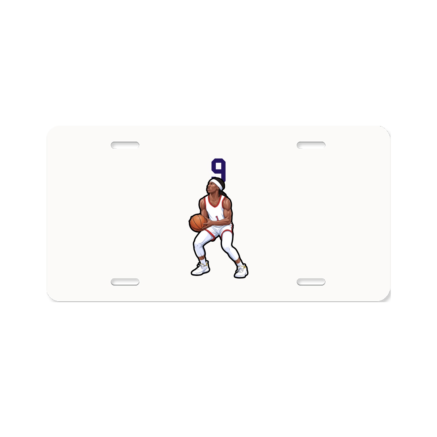 License Plate — Number Top in Classic