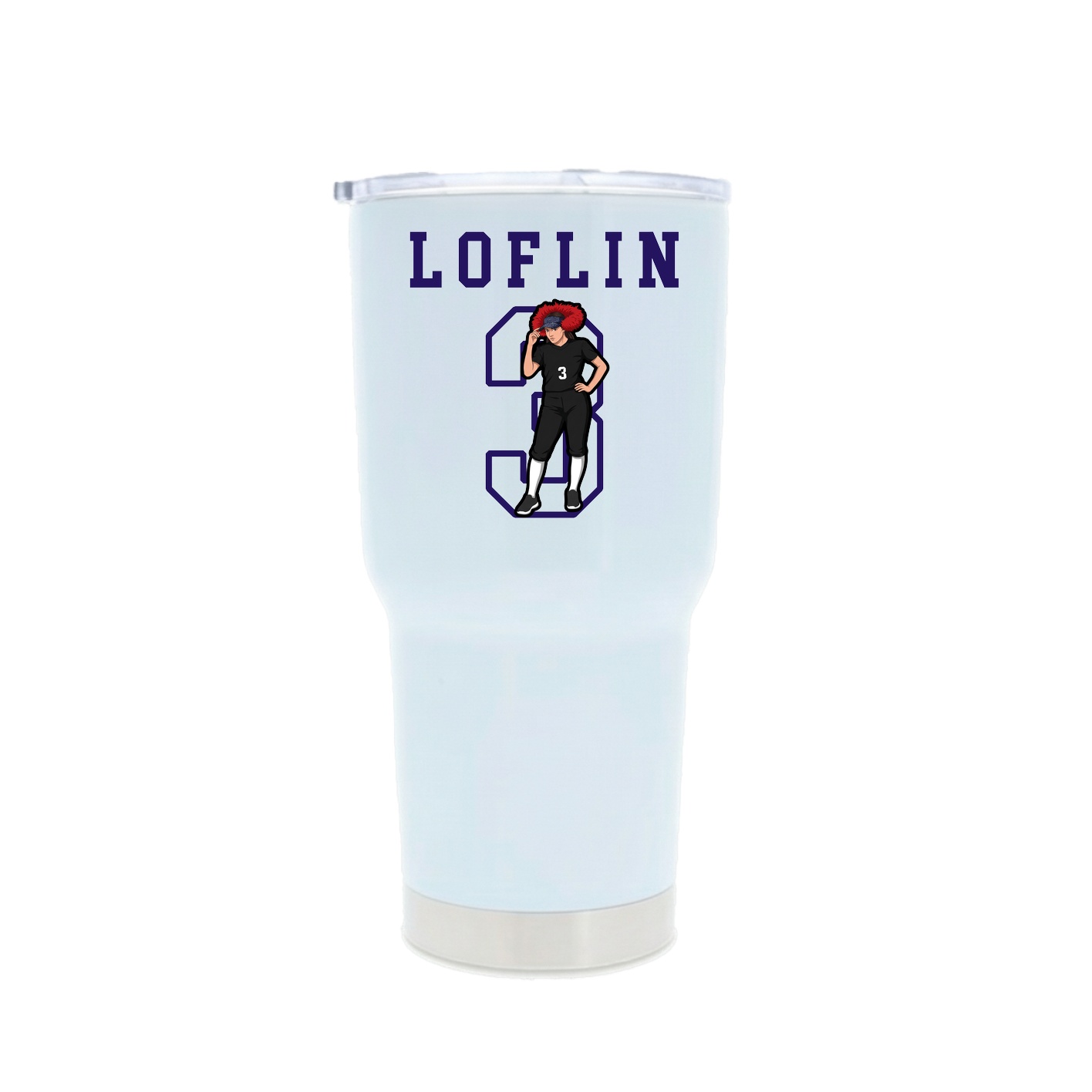 30oz Stainless Steel Tumbler — Shirsey in White