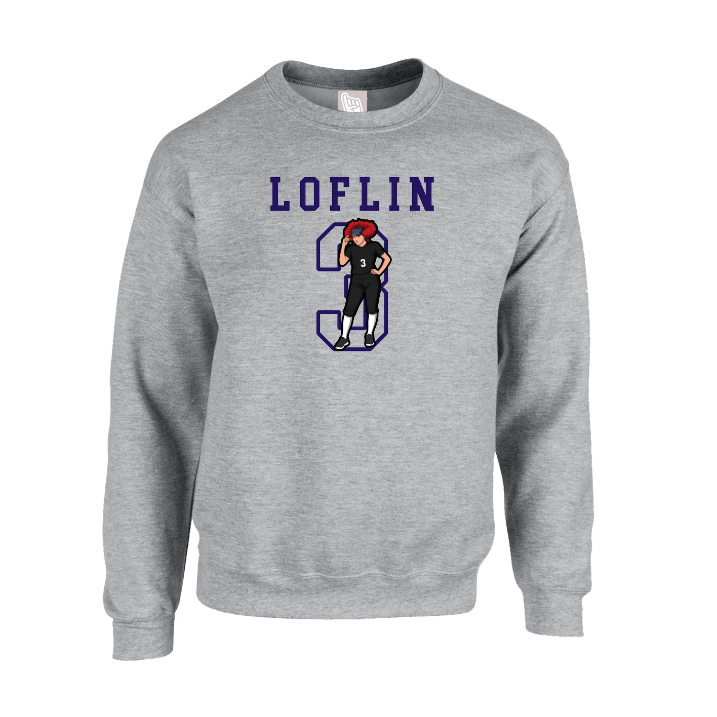 Fleece Crew — Shirsey in Grey