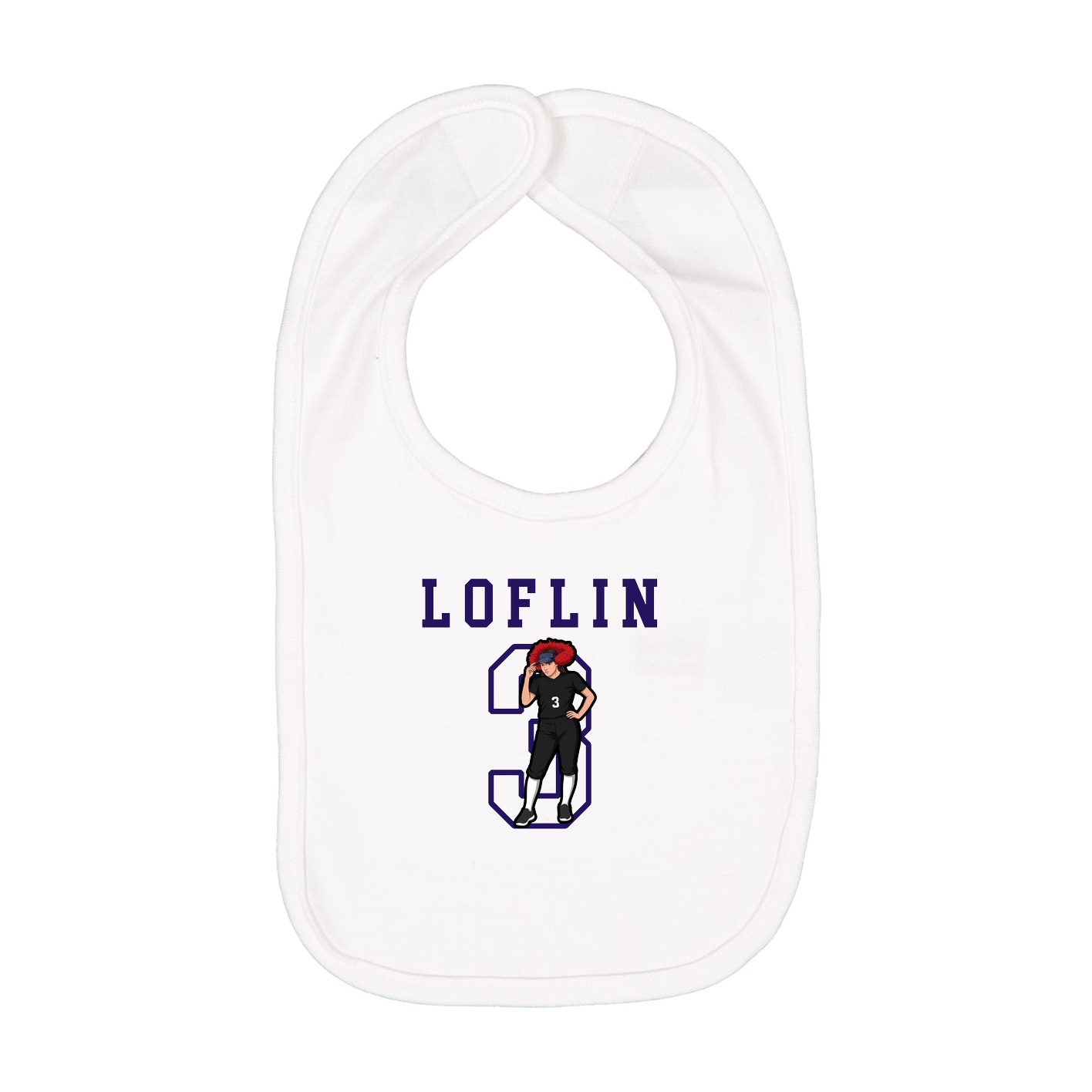 Infant Bib — Shirsey in White