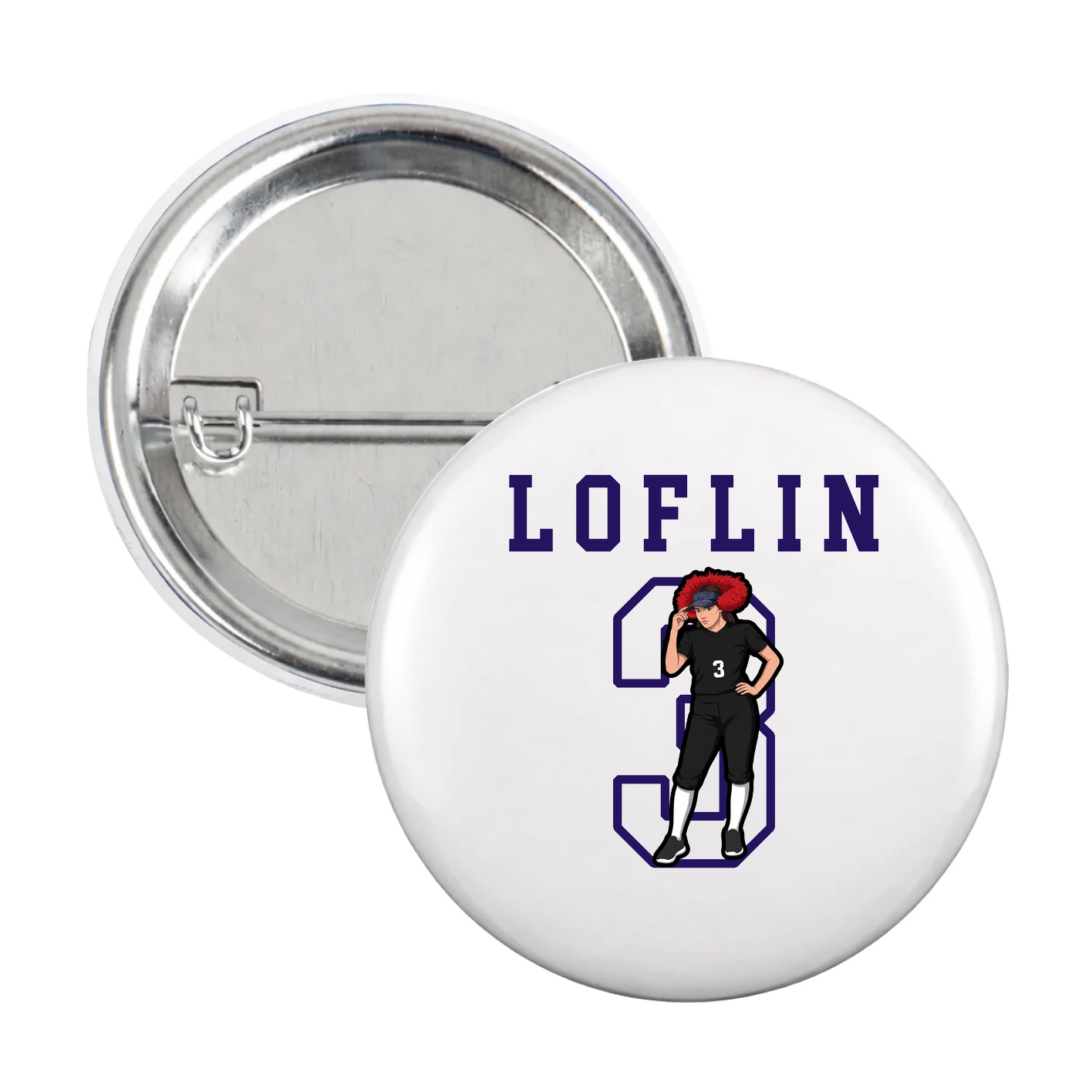 Game Day Button — Shirsey in White