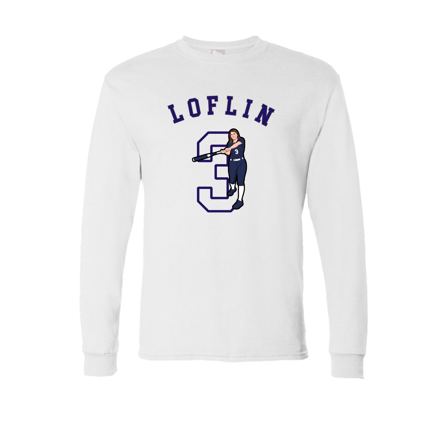 Long Sleeve Tee — Shirsey Arch in White