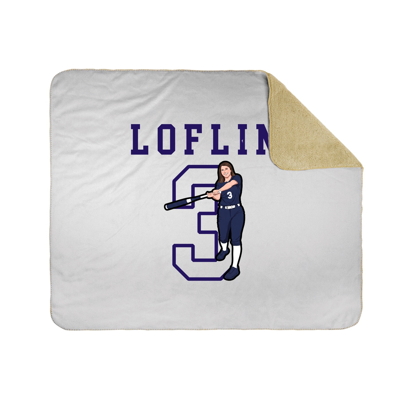 Throw Blanket — Shirsey in White