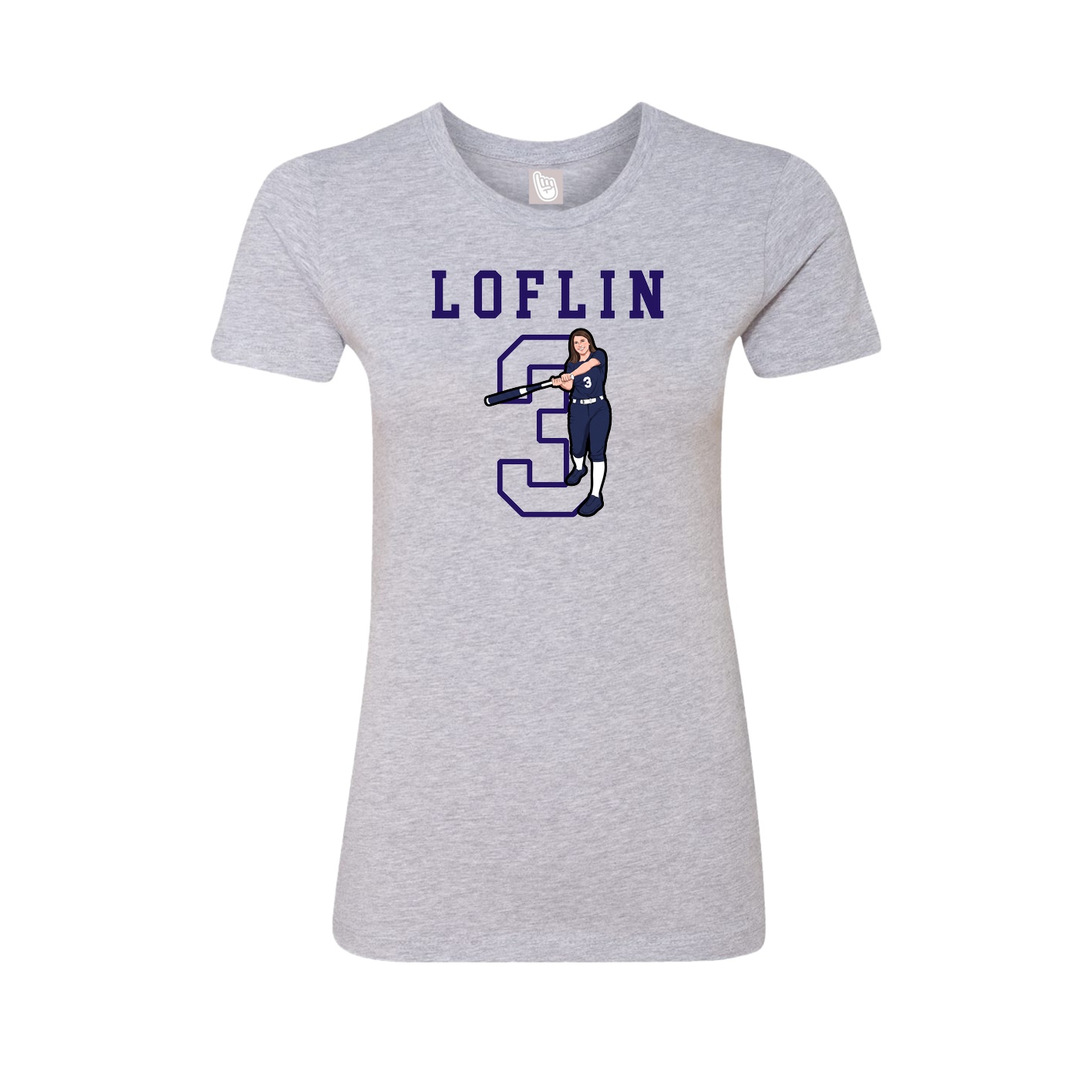 Fitted Women's Tee — Shirsey in Grey