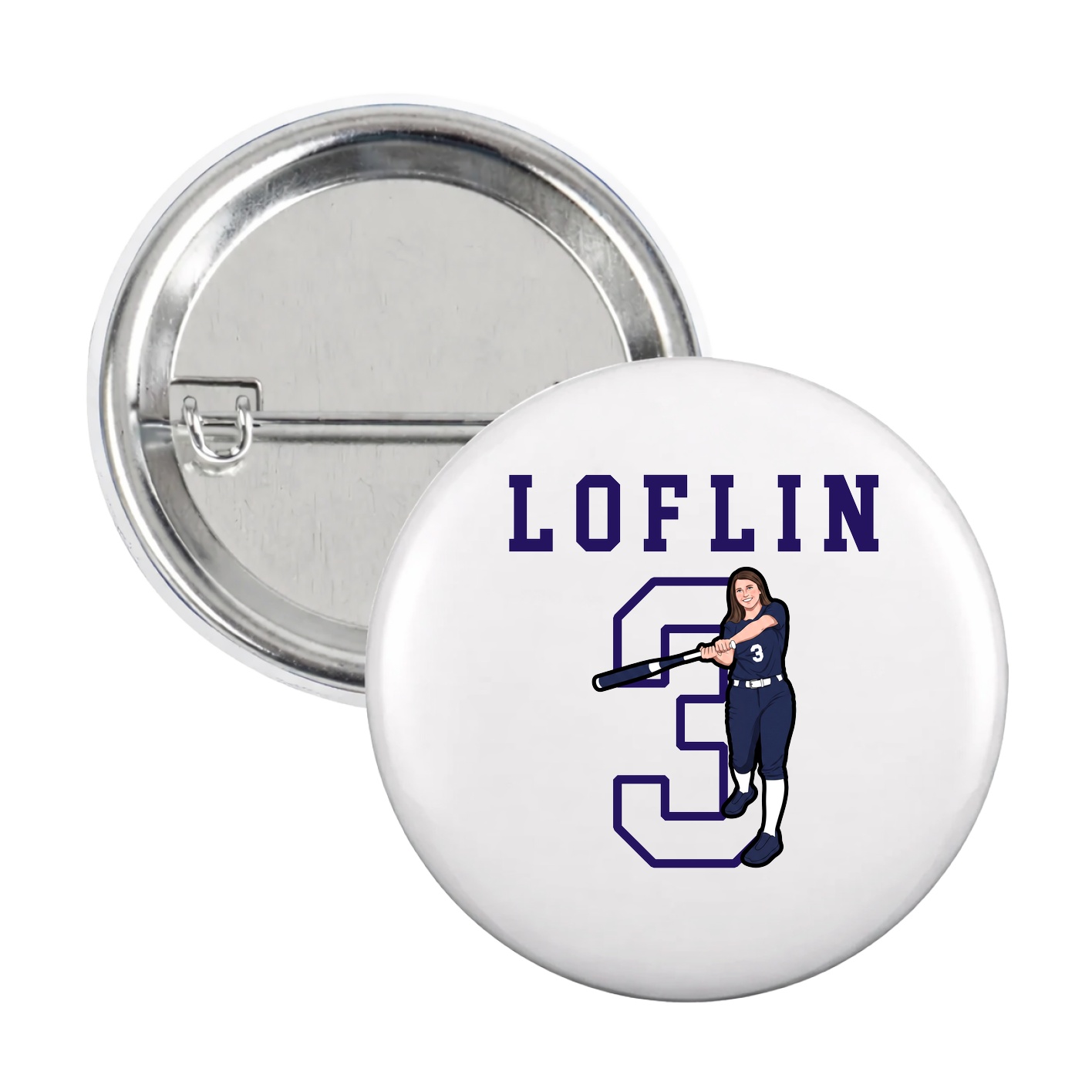Game Day Button — Shirsey in White