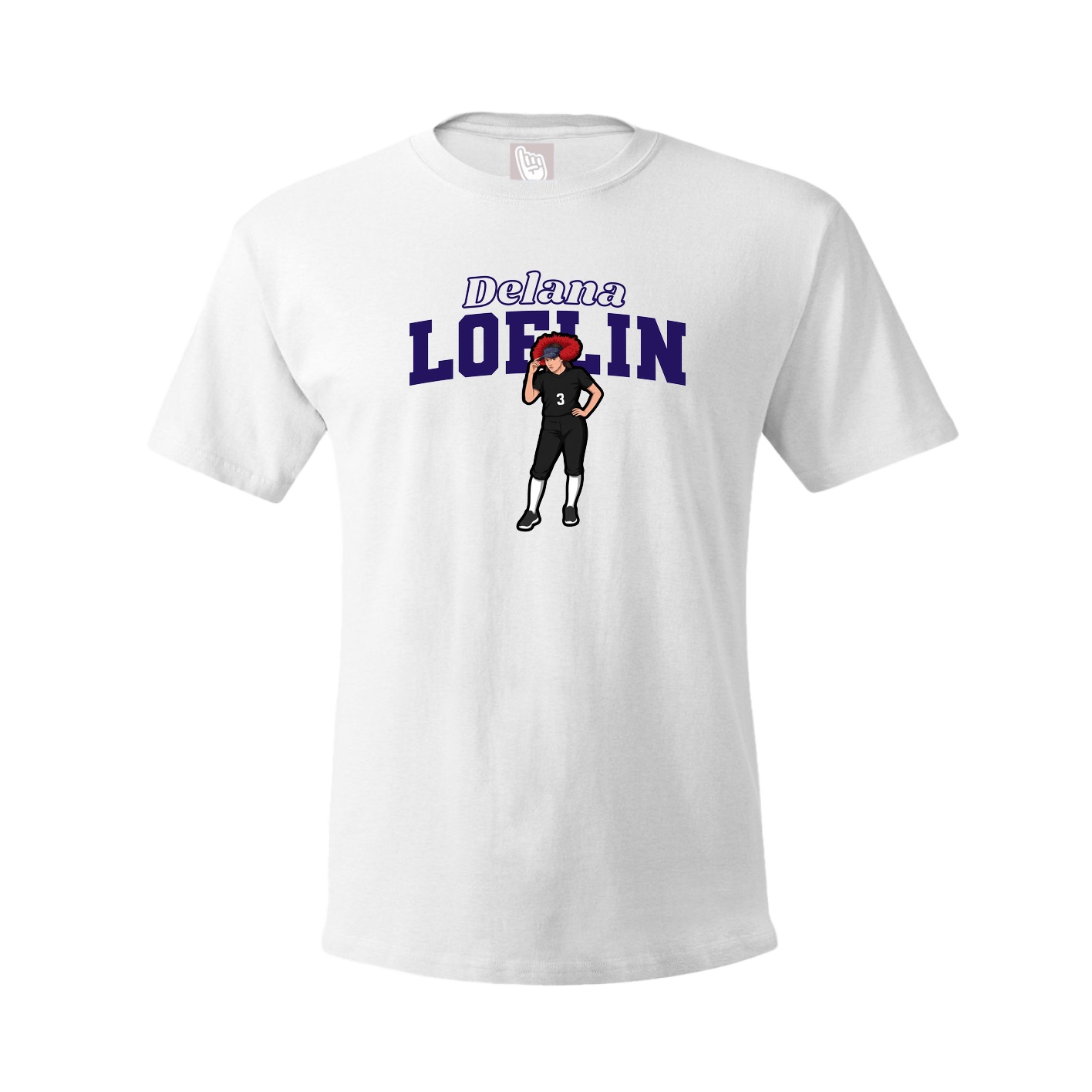 Tee — Name Arch in White