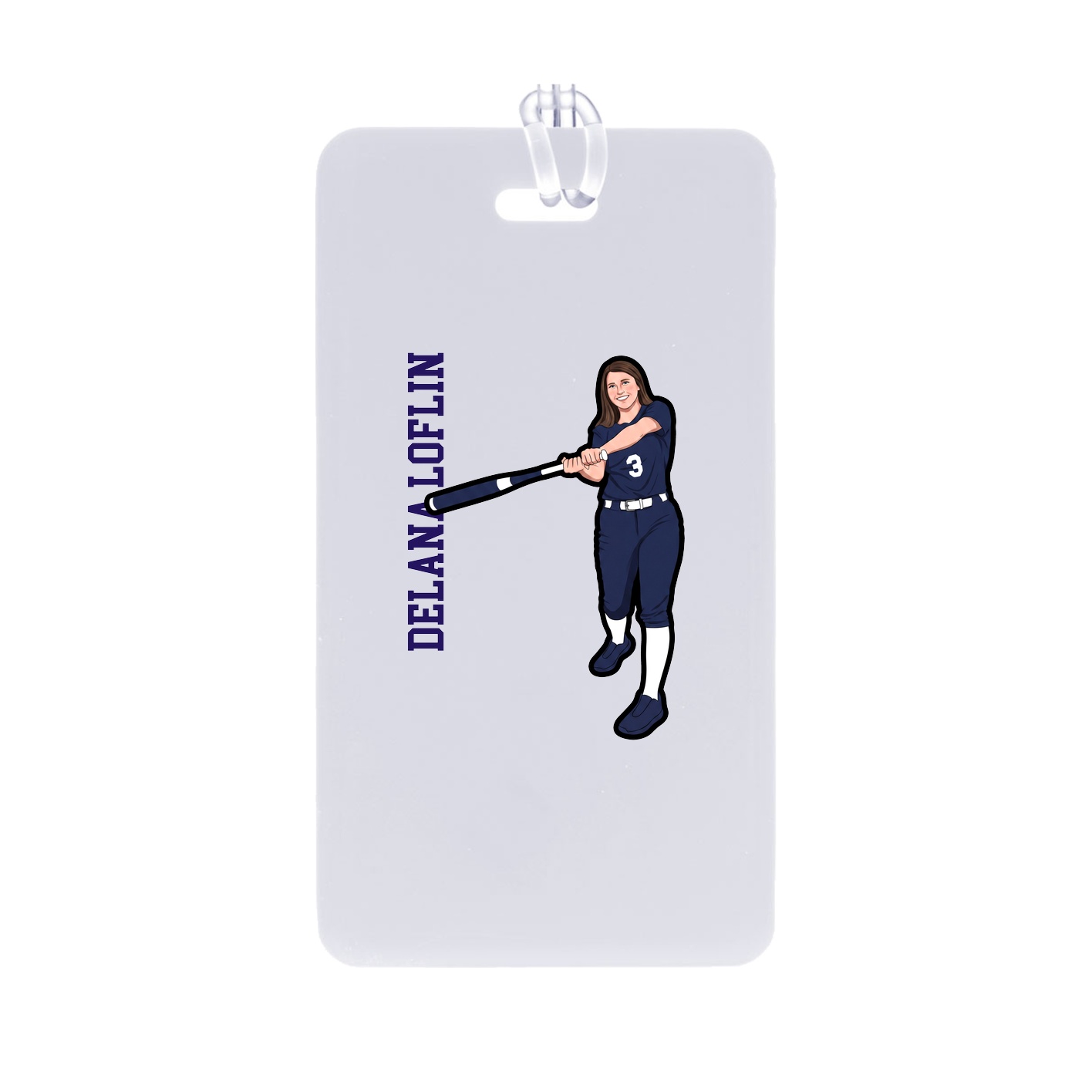 Bag Tag — Name Vertical in Classic