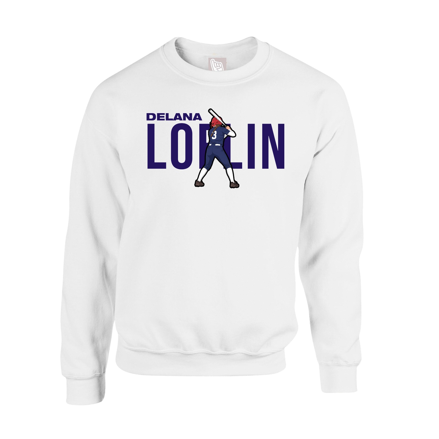 Fleece Crew — Player Name in White
