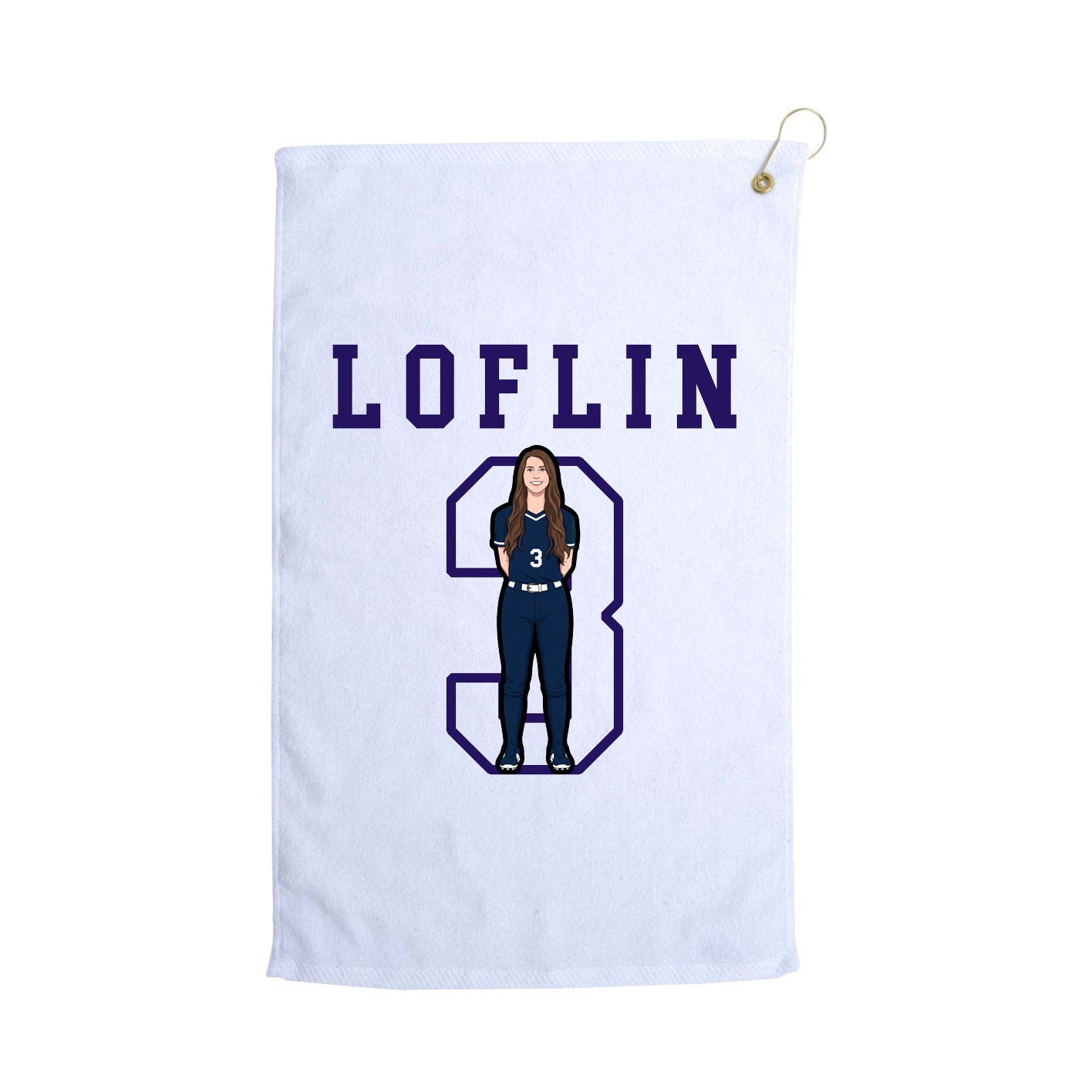 Golf Towel — Shirsey in White