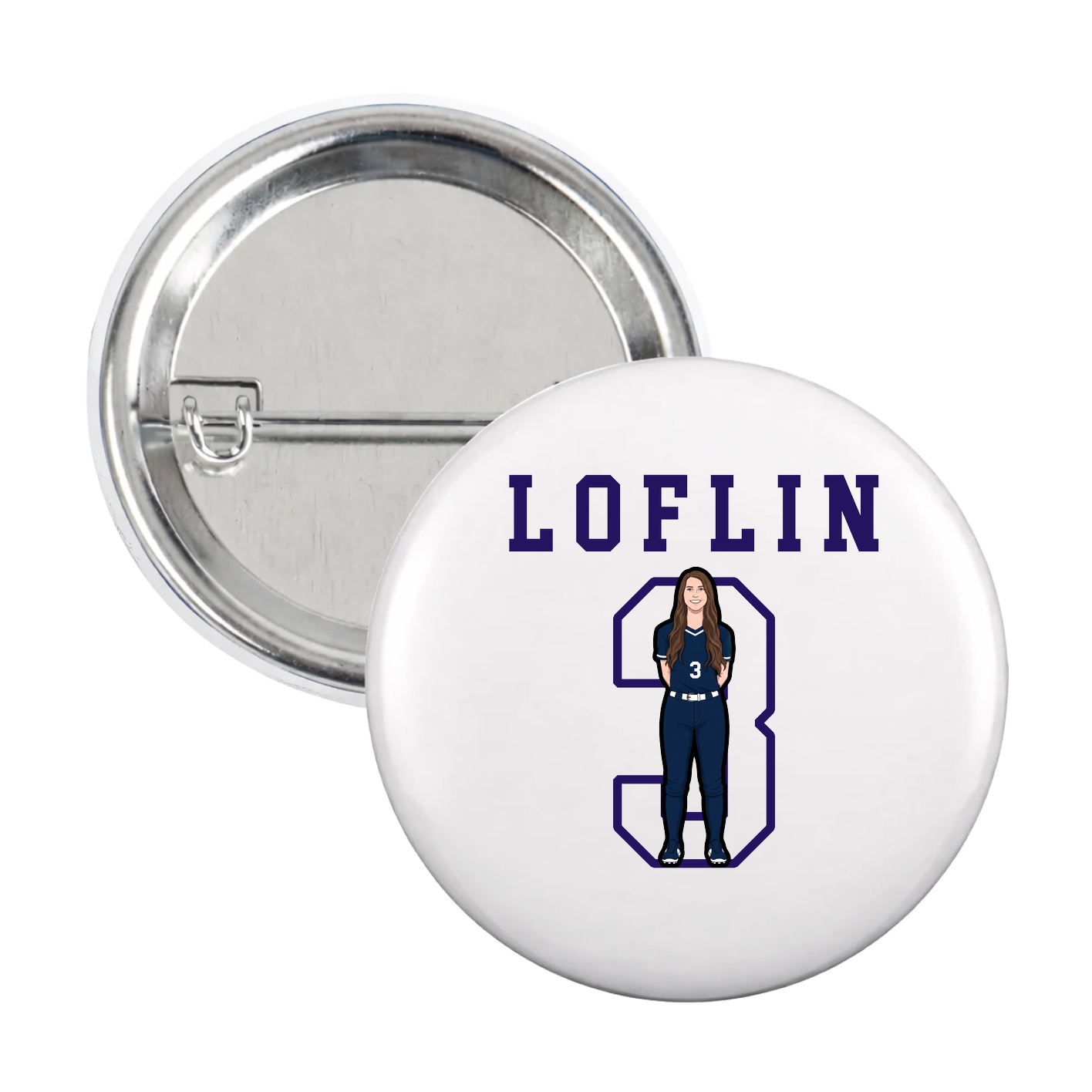 Game Day Button — Shirsey in White