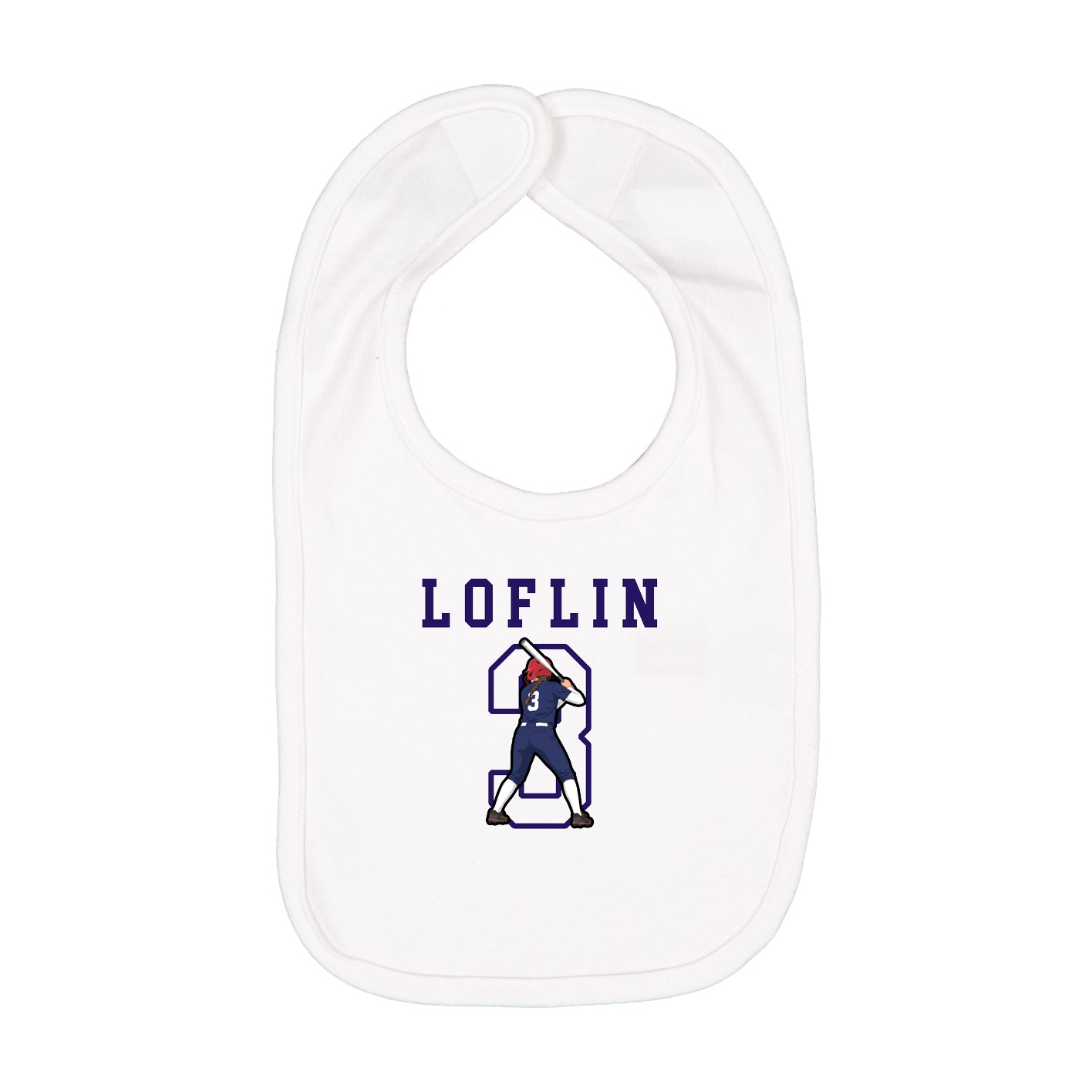 Infant Bib — Shirsey in White