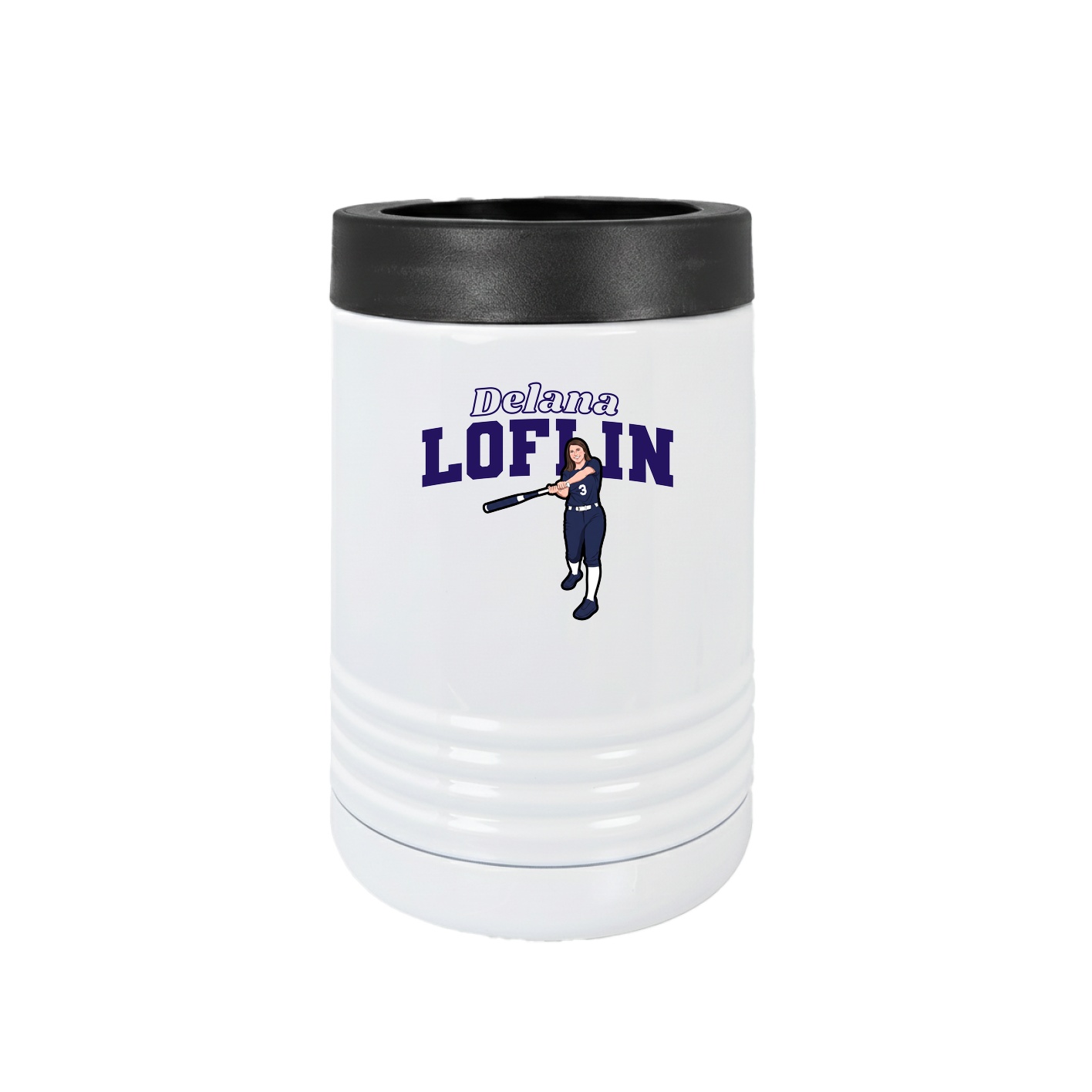 Beverage Holder — Name Arch in White
