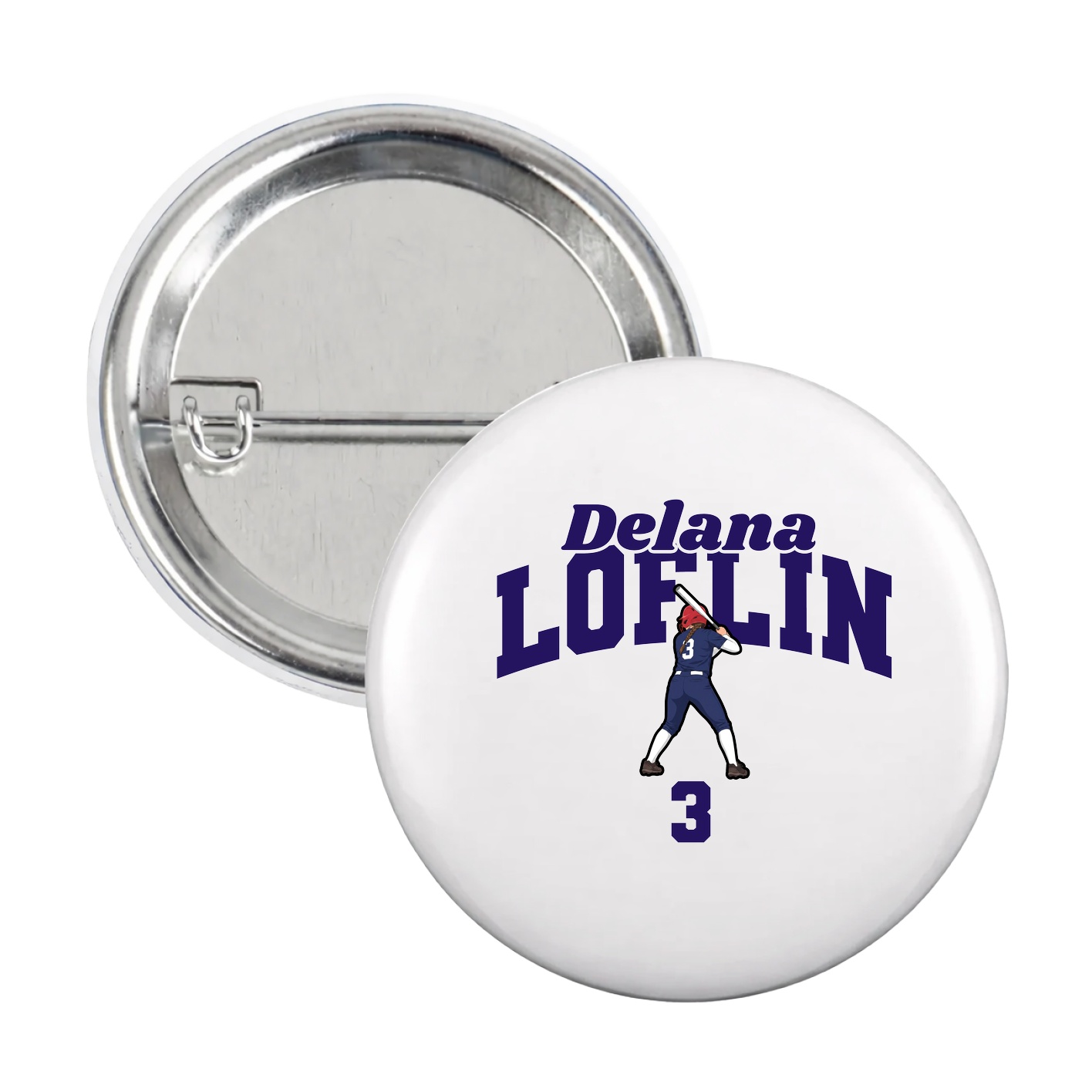 Game Day Button — Signature Arch in White