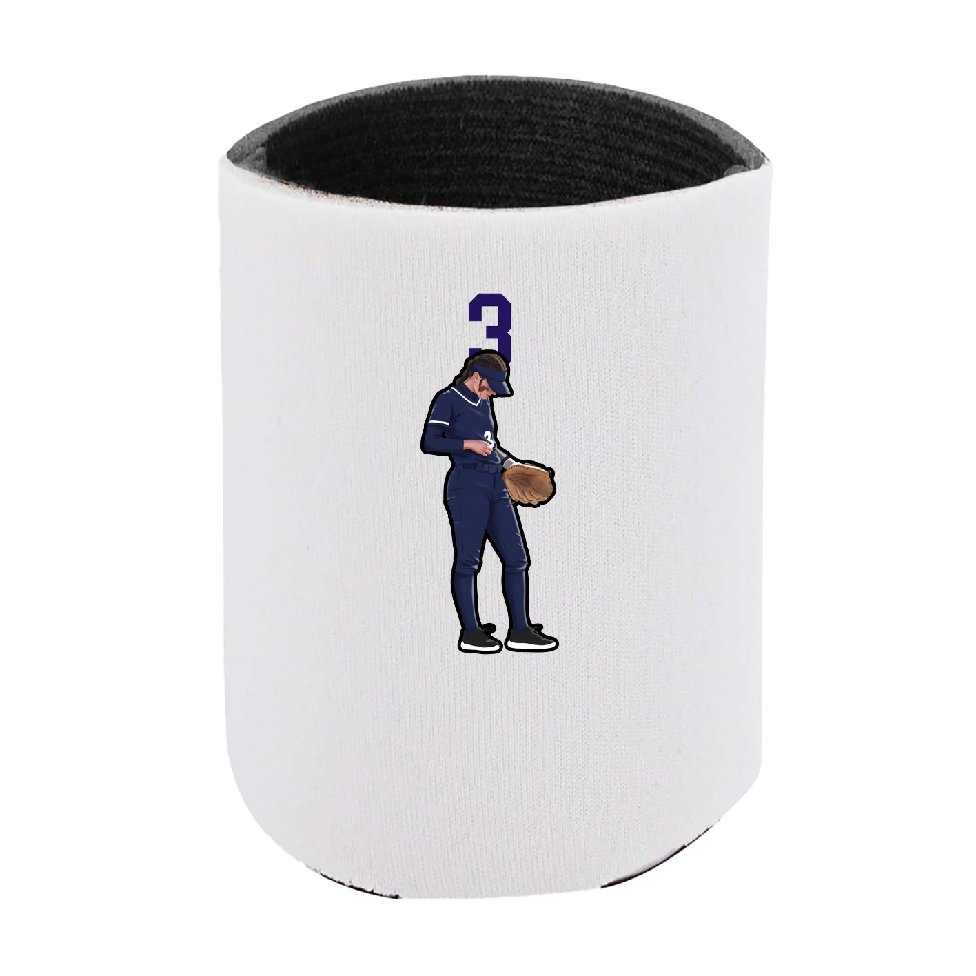 Can Holder — Number Top in White