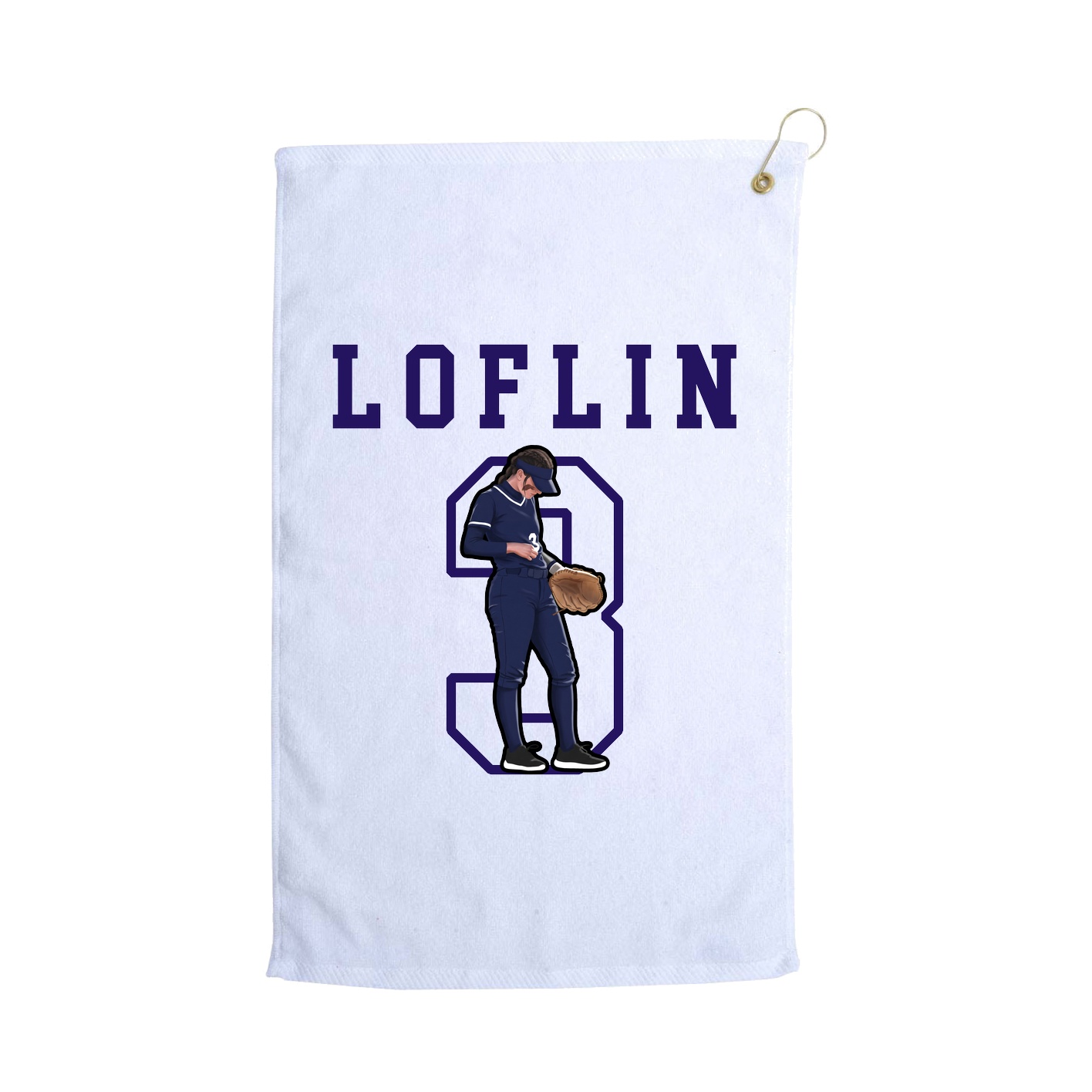Golf Towel — Shirsey in White