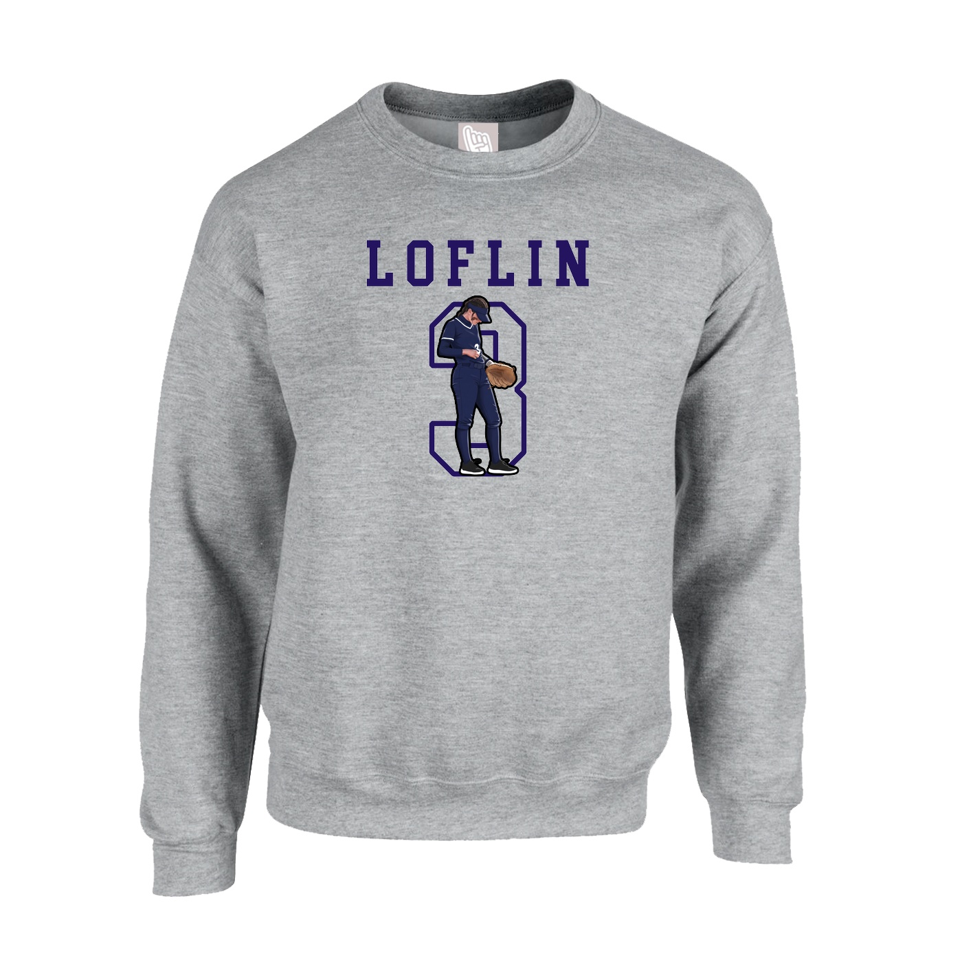 Fleece Crew — Shirsey in Grey