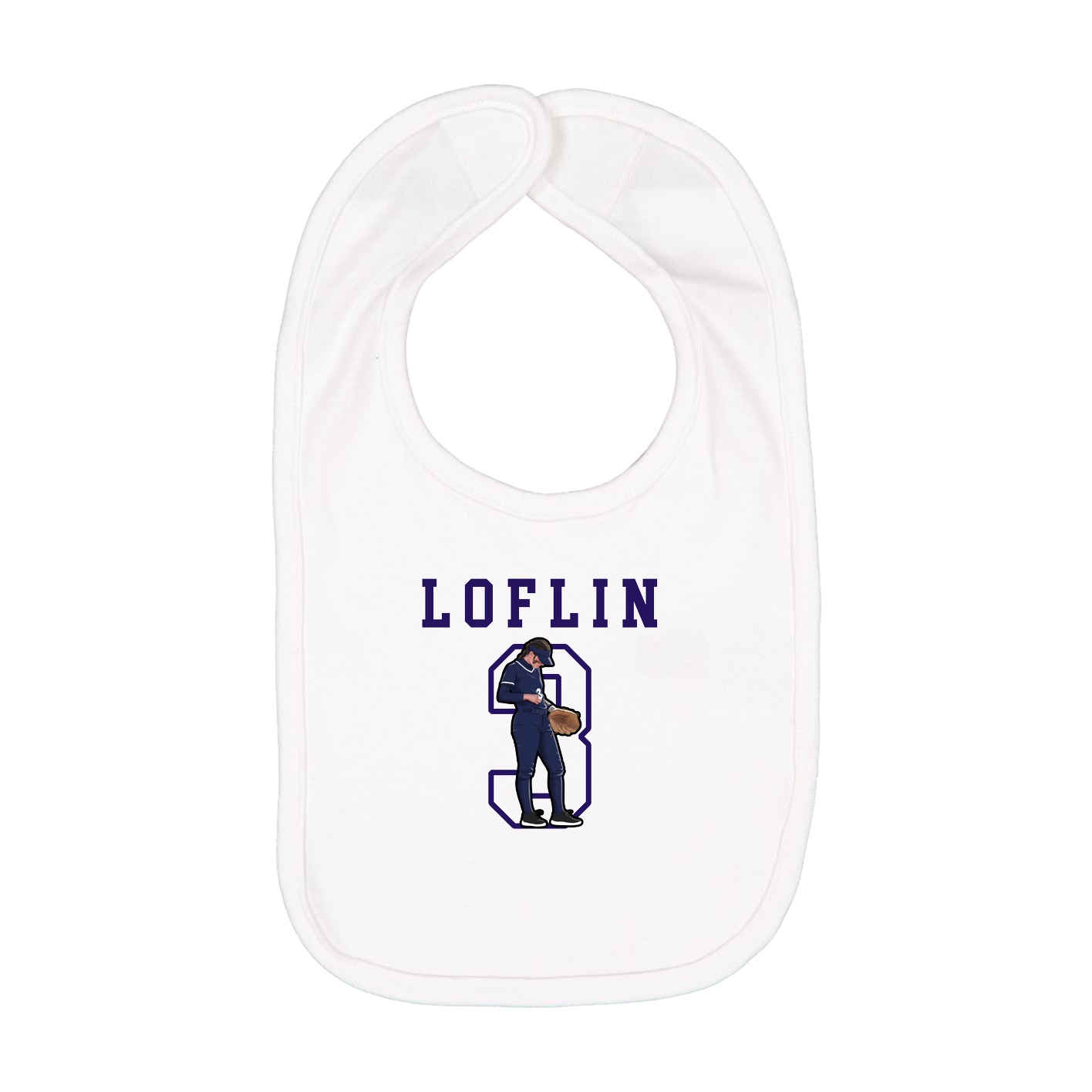 Infant Bib — Shirsey in White