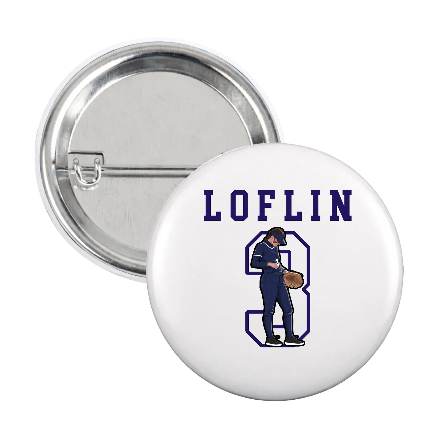 Game Day Button — Shirsey in White