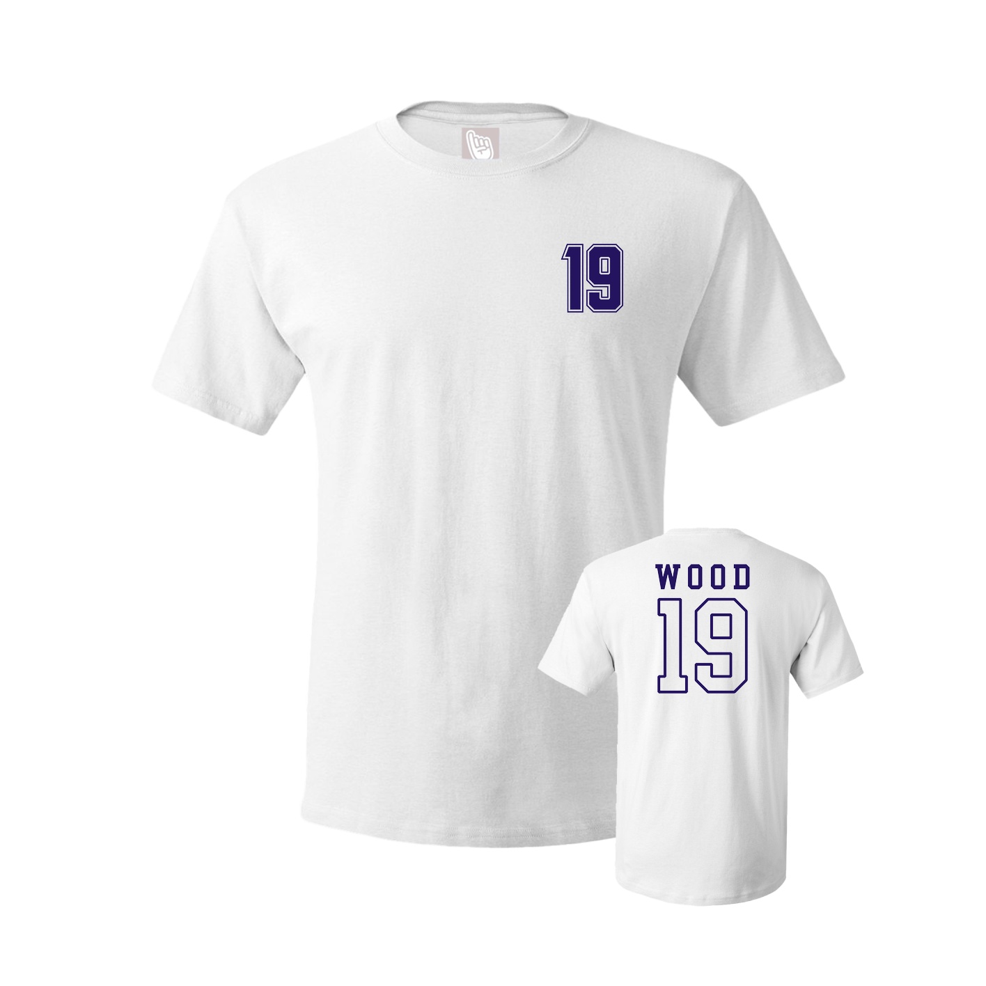 Youth Tee — Chest Back in White