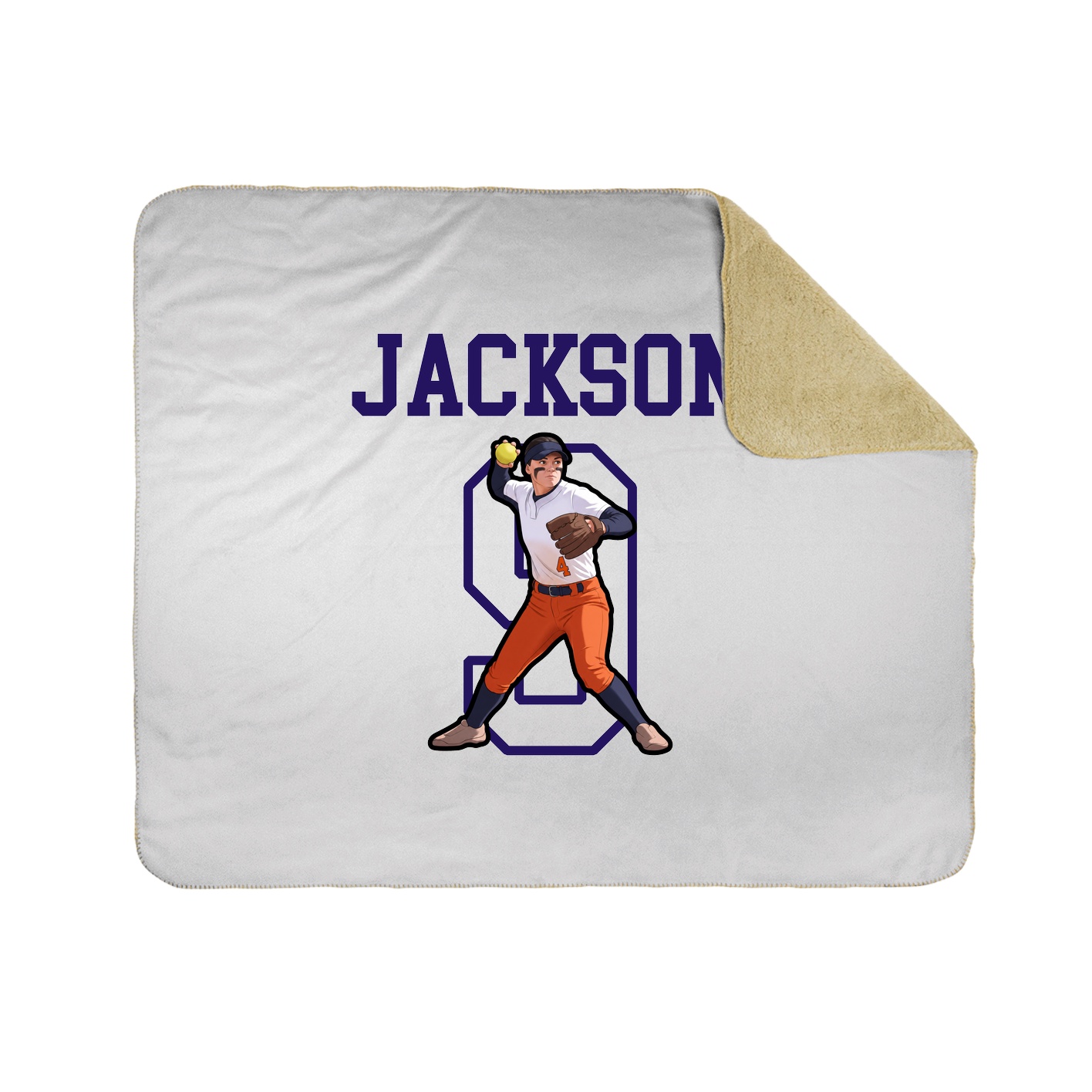 Throw Blanket — Shirsey in White