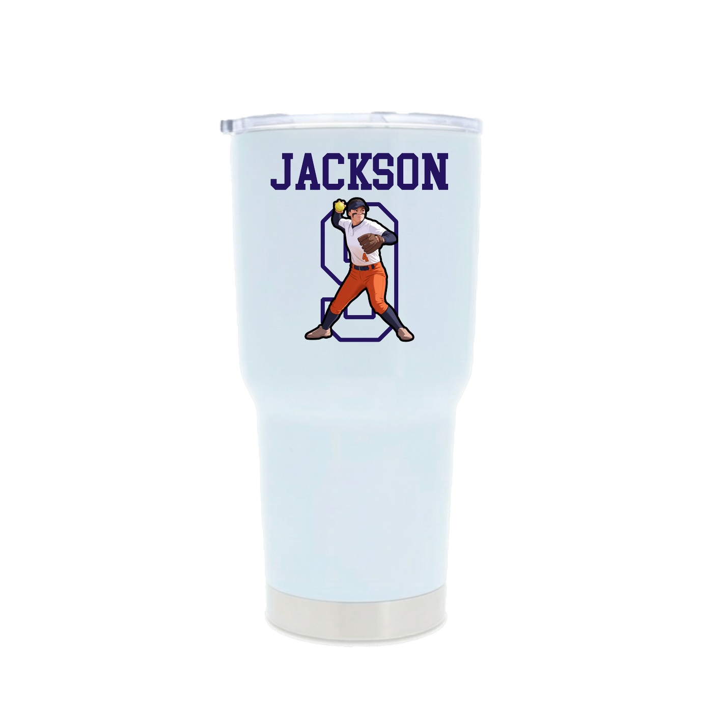30oz Stainless Steel Tumbler — Shirsey in White