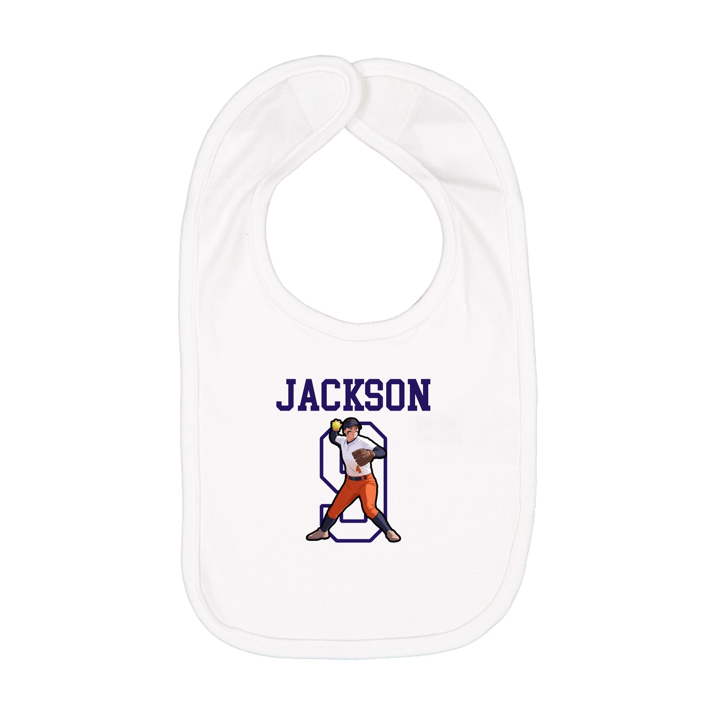 Infant Bib — Shirsey in White