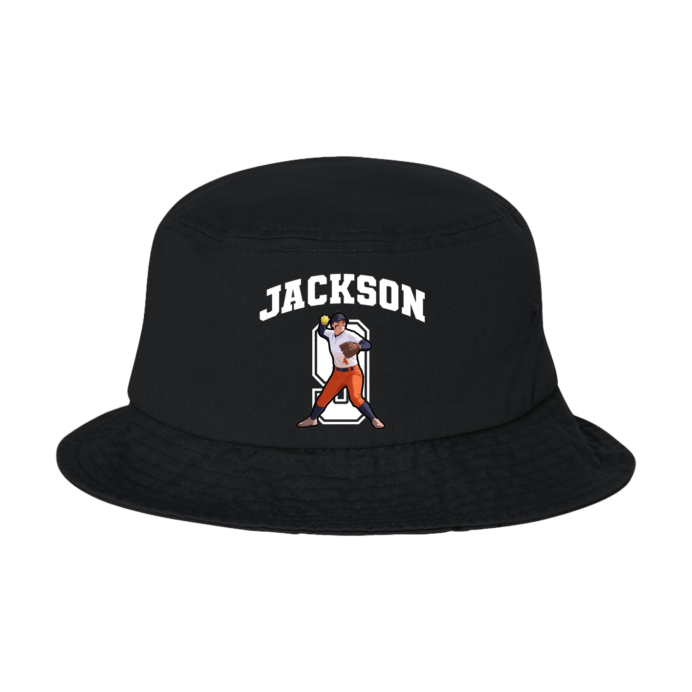 Bucket Cap — Number in Black
