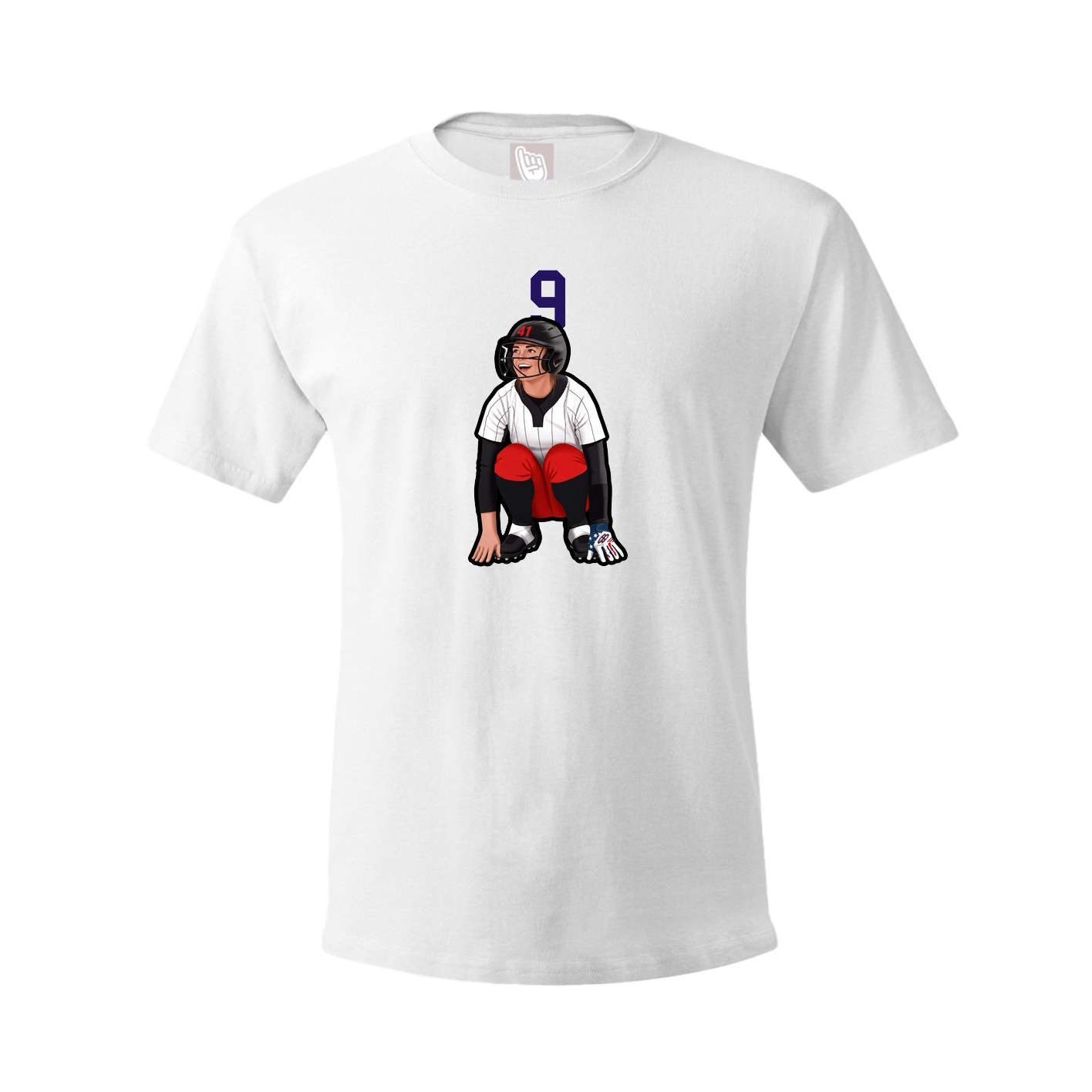 Tee — Number Top in White