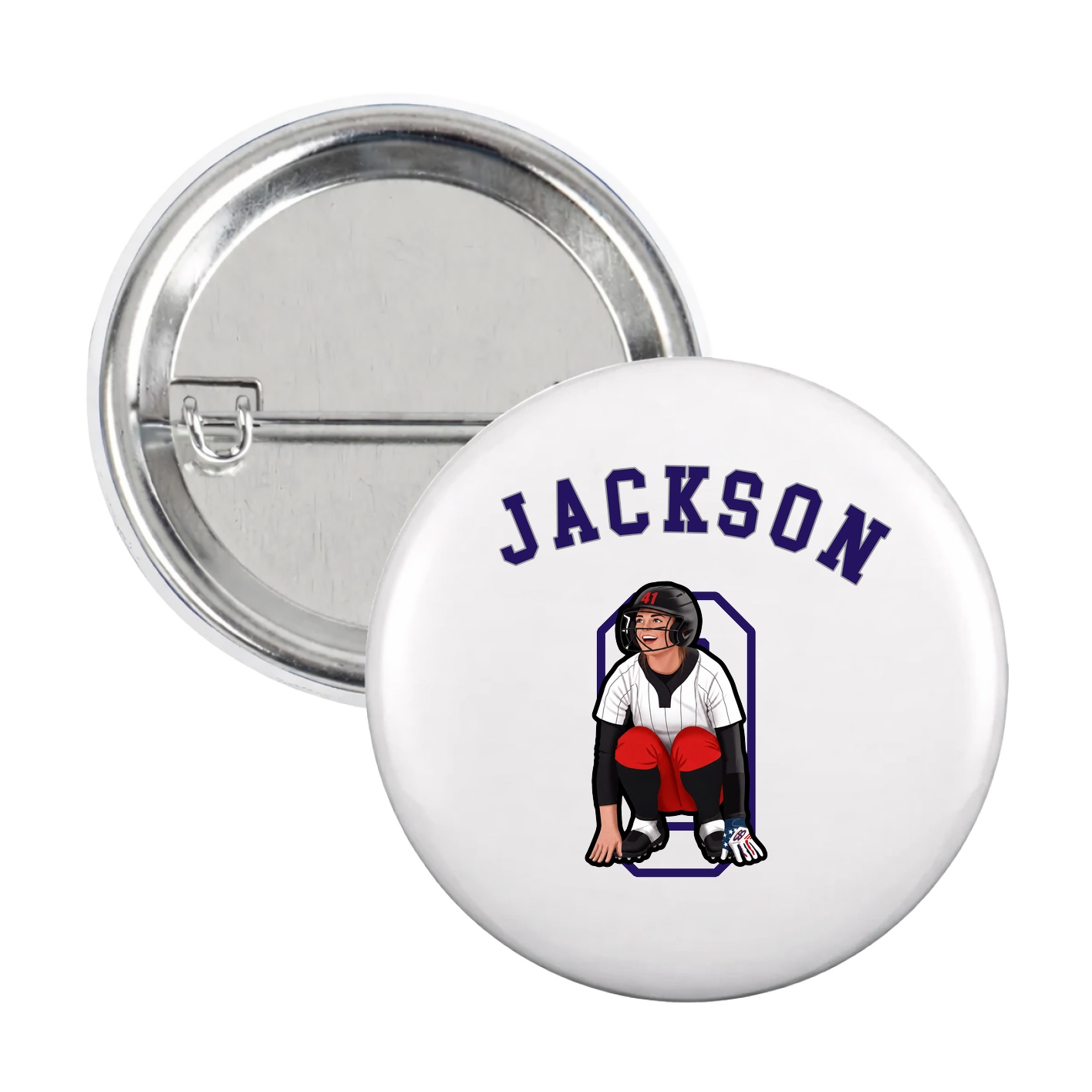 Game Day Button — Shirsey Arch in White
