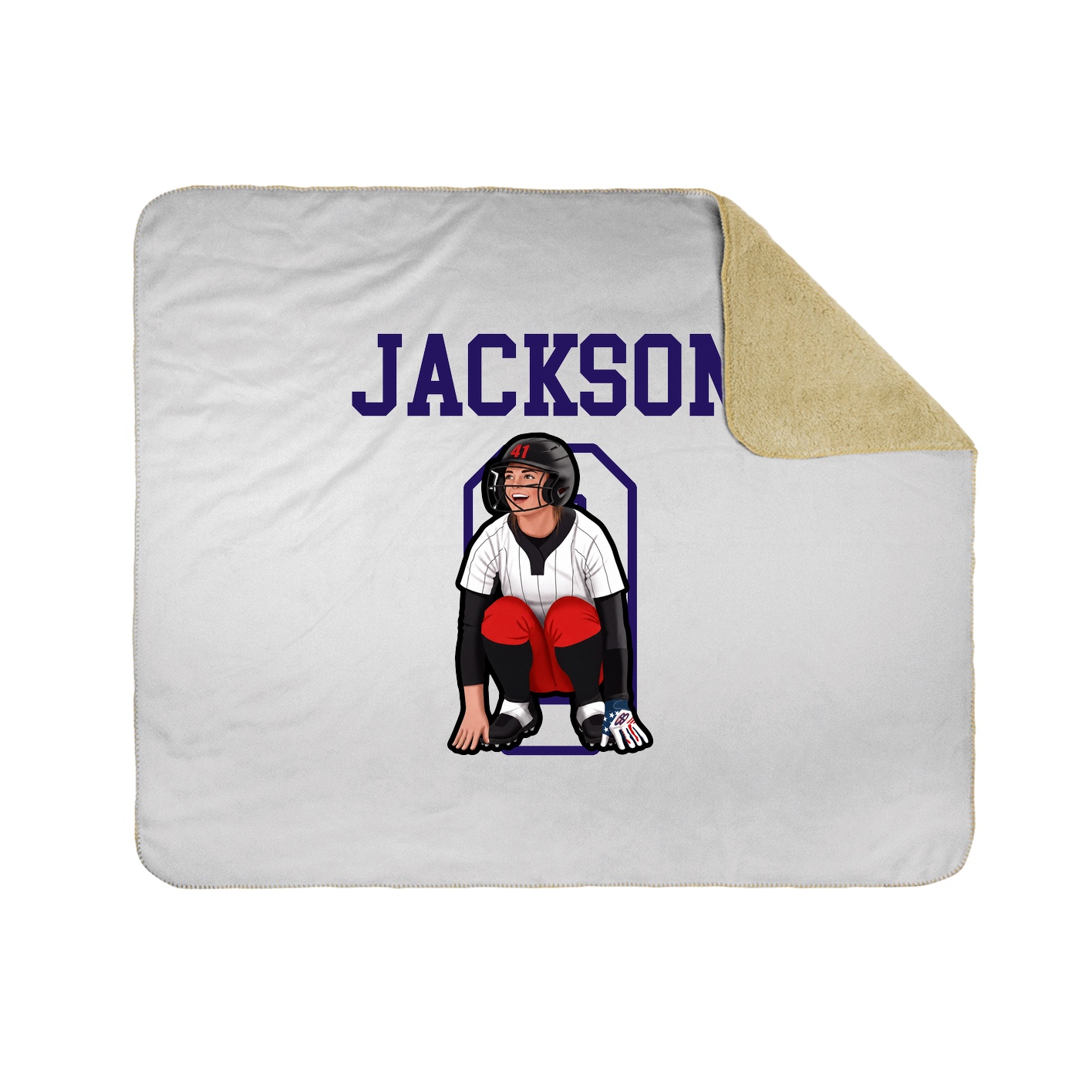 Throw Blanket — Shirsey in White