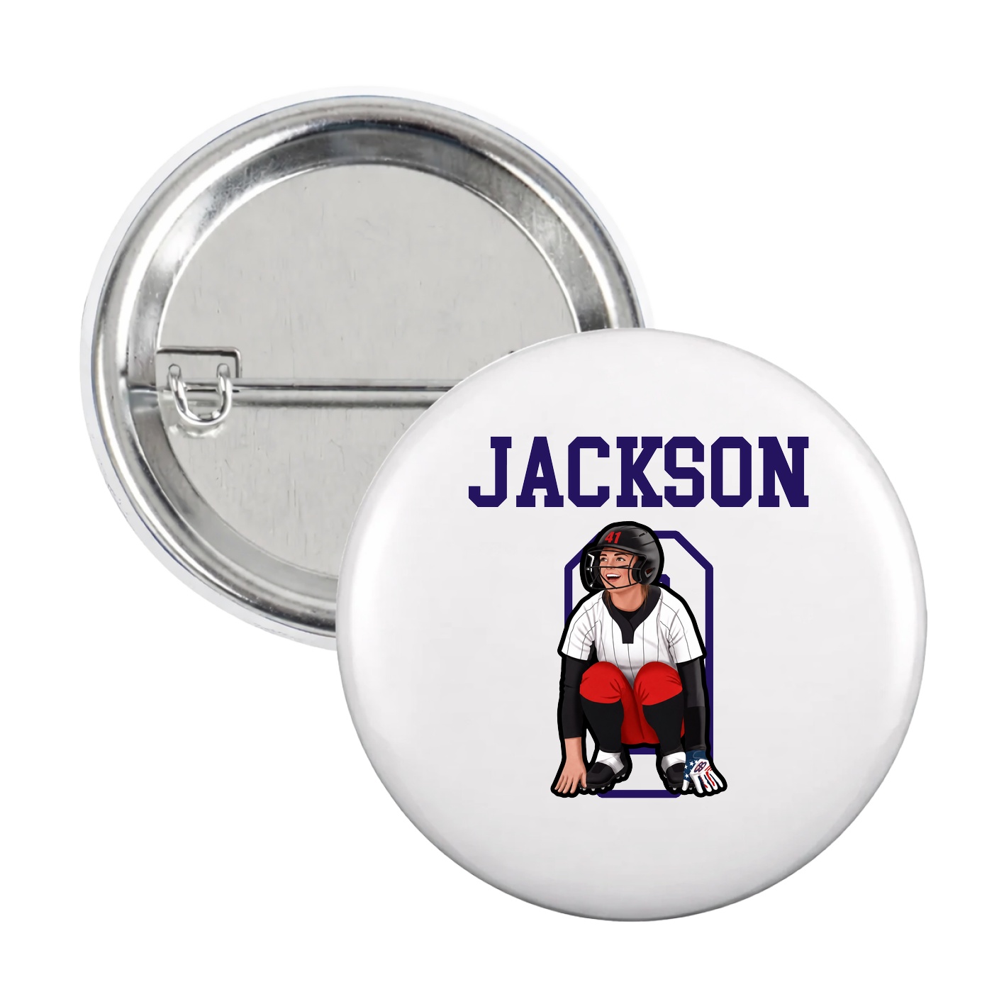Game Day Button — Shirsey in White