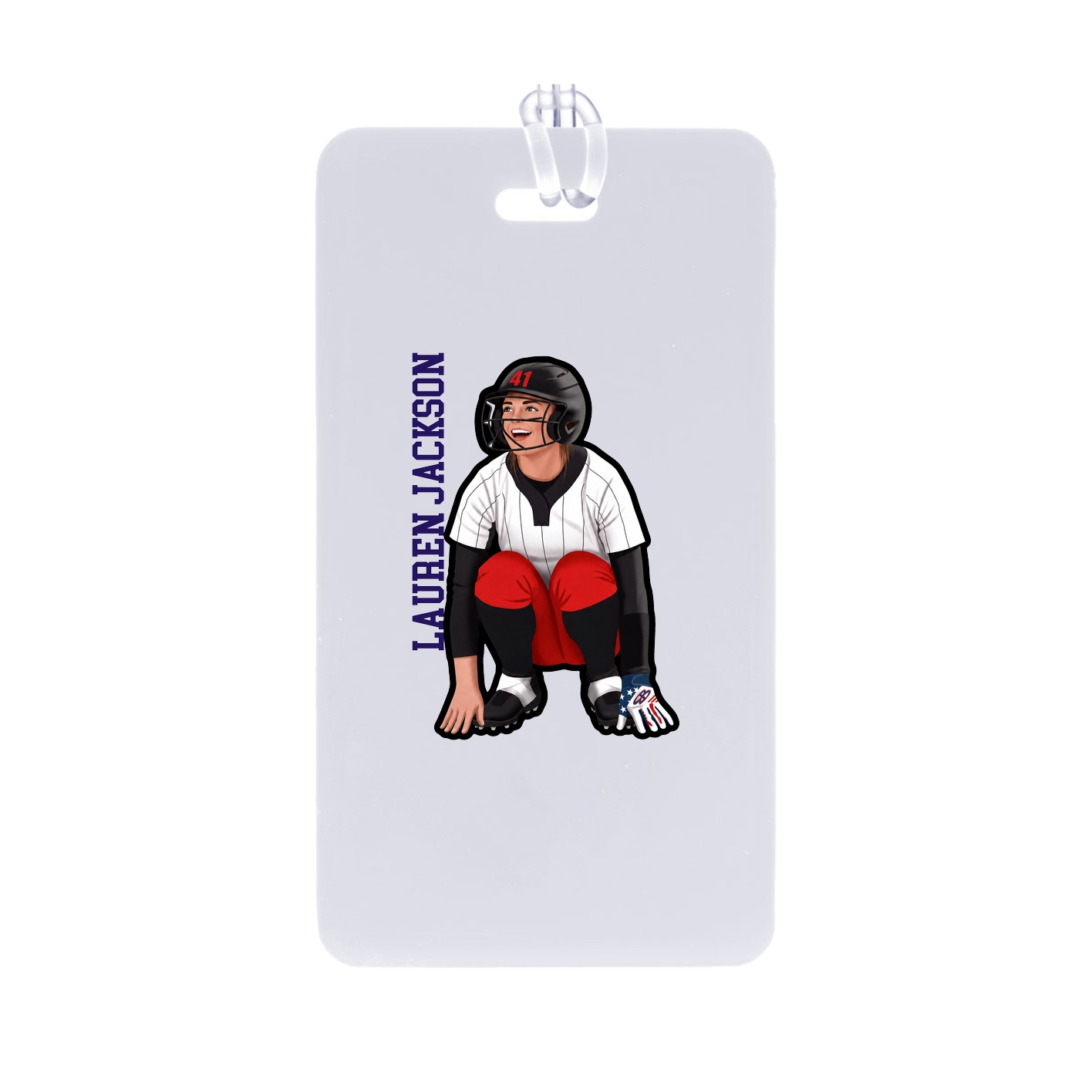 Bag Tag — Name Vertical in Classic