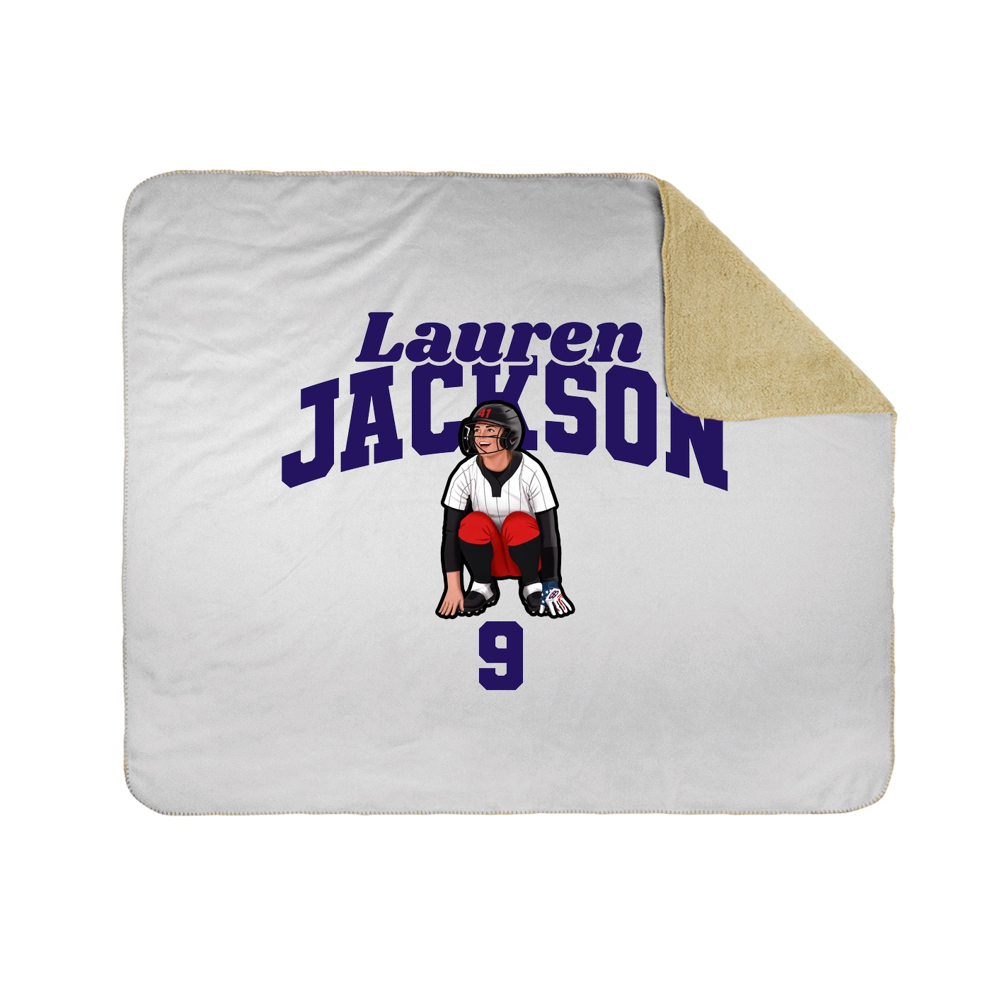Throw Blanket — Signature Arch in White