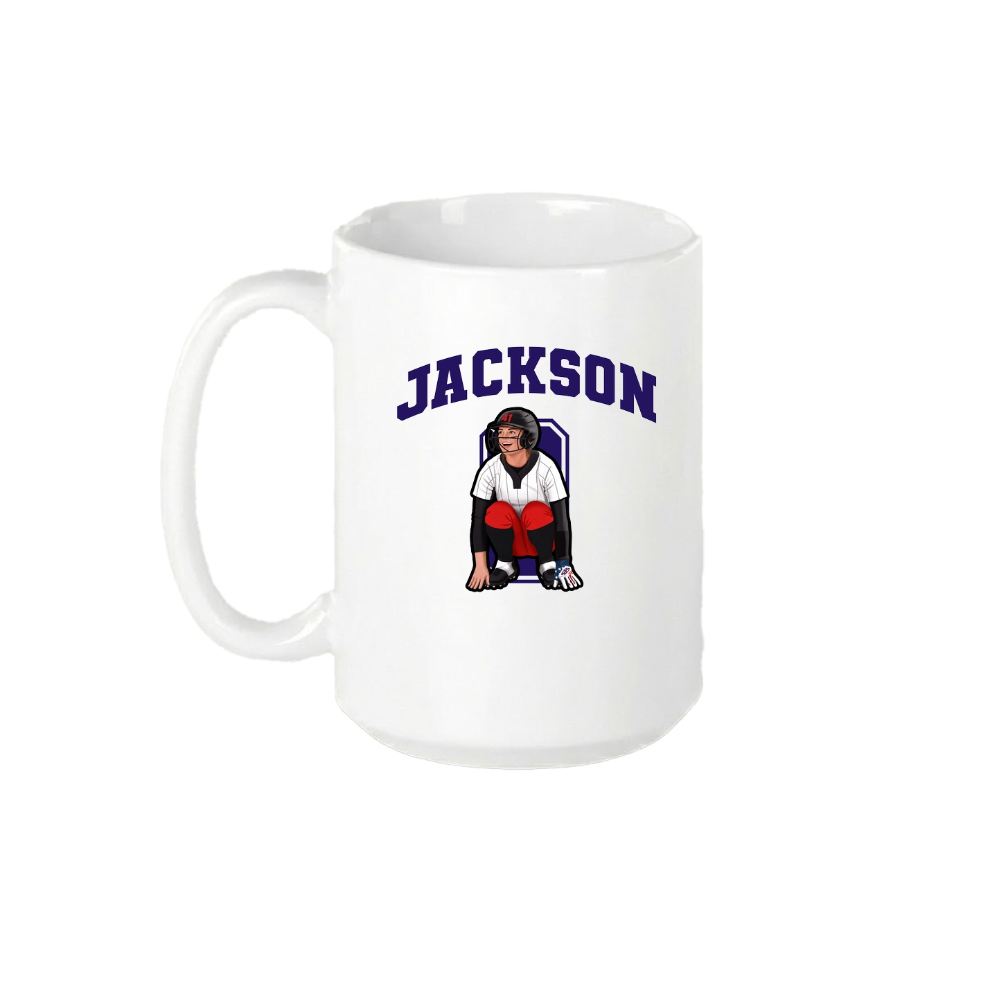 15oz Coffee Mug — Number in White