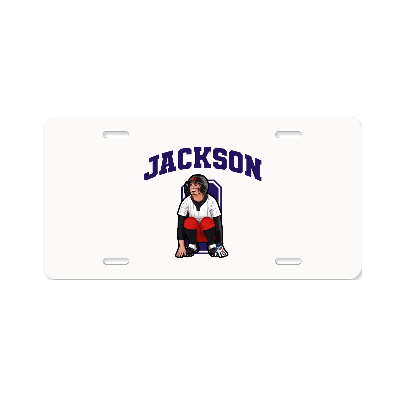 License Plate — Number in Classic