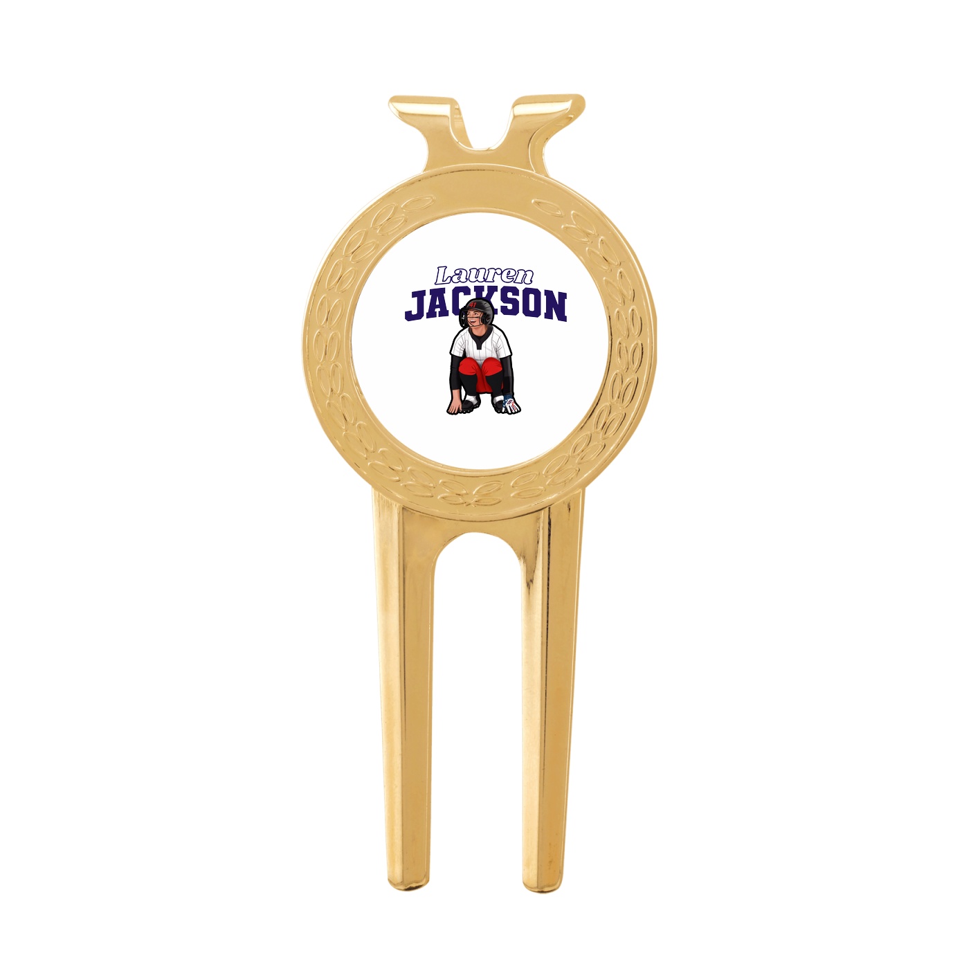 Divot Tool with Ball Marker — Name Arch in Classic