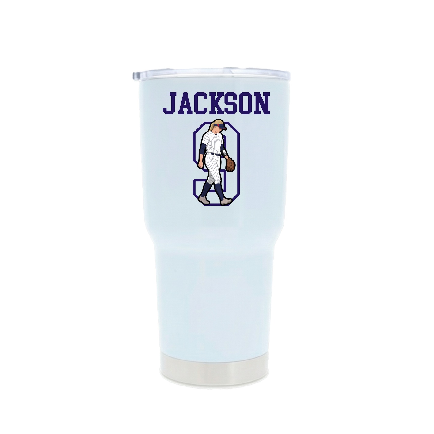 30oz Stainless Steel Tumbler — Shirsey in White
