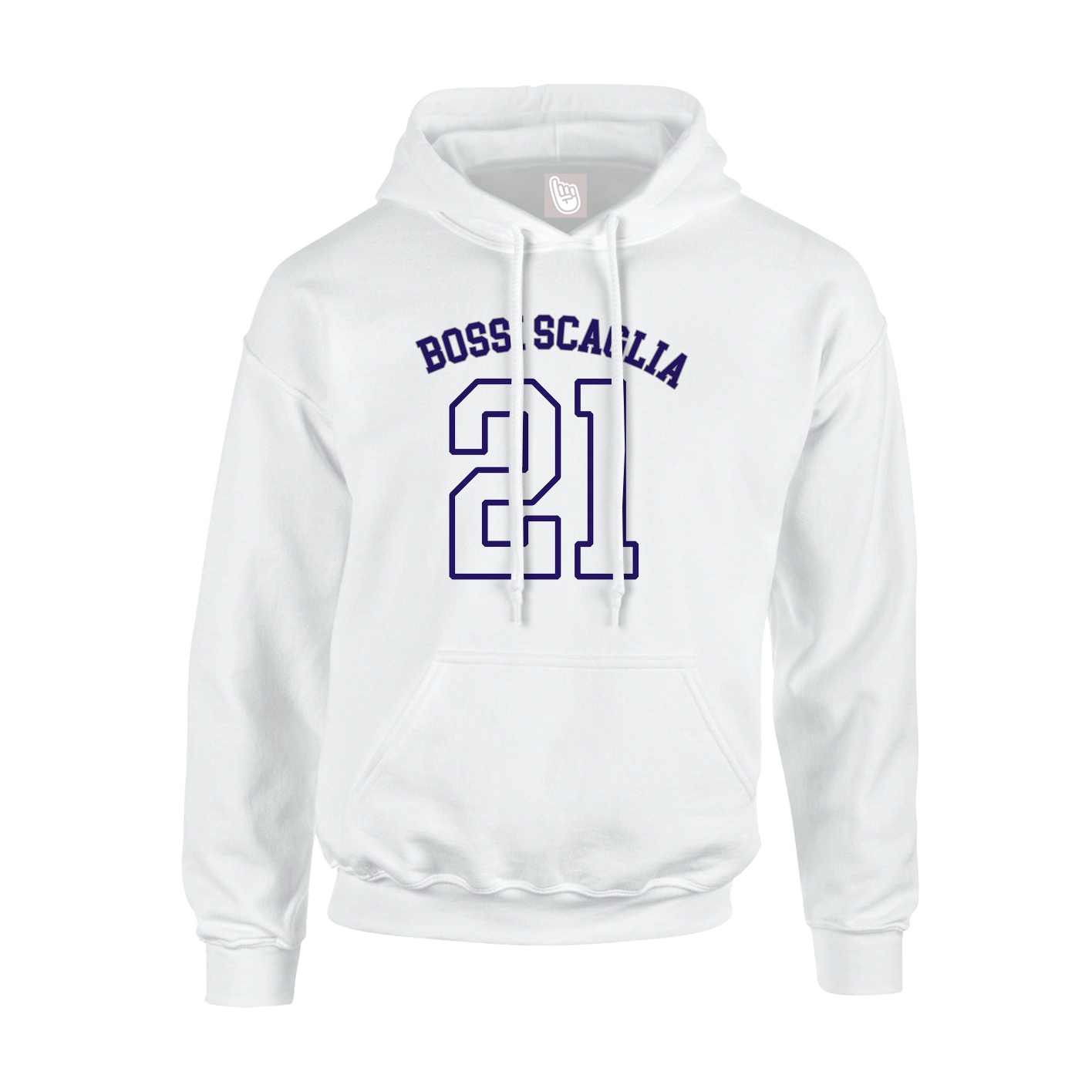 Youth Hoodie — Shirsey Arch in White