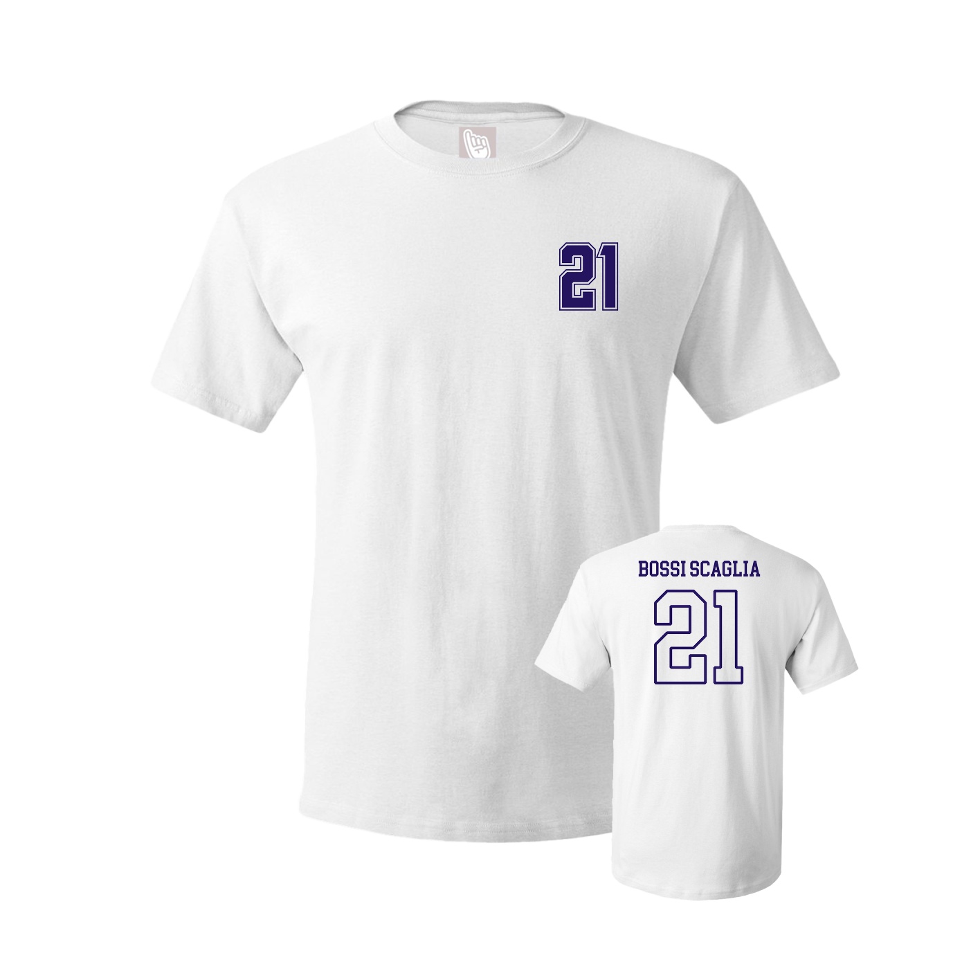 Youth Tee — Chest Back in White